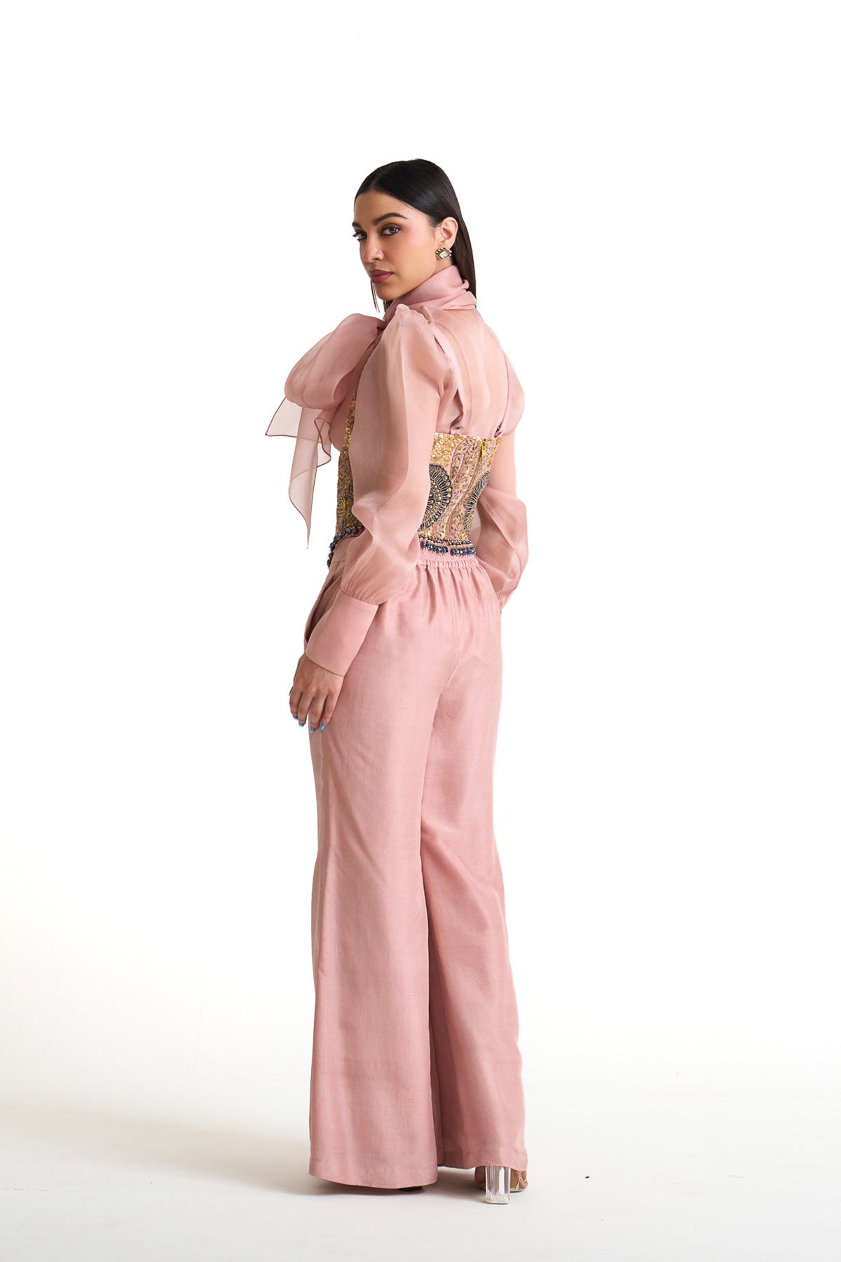Mor pankh corset belt set