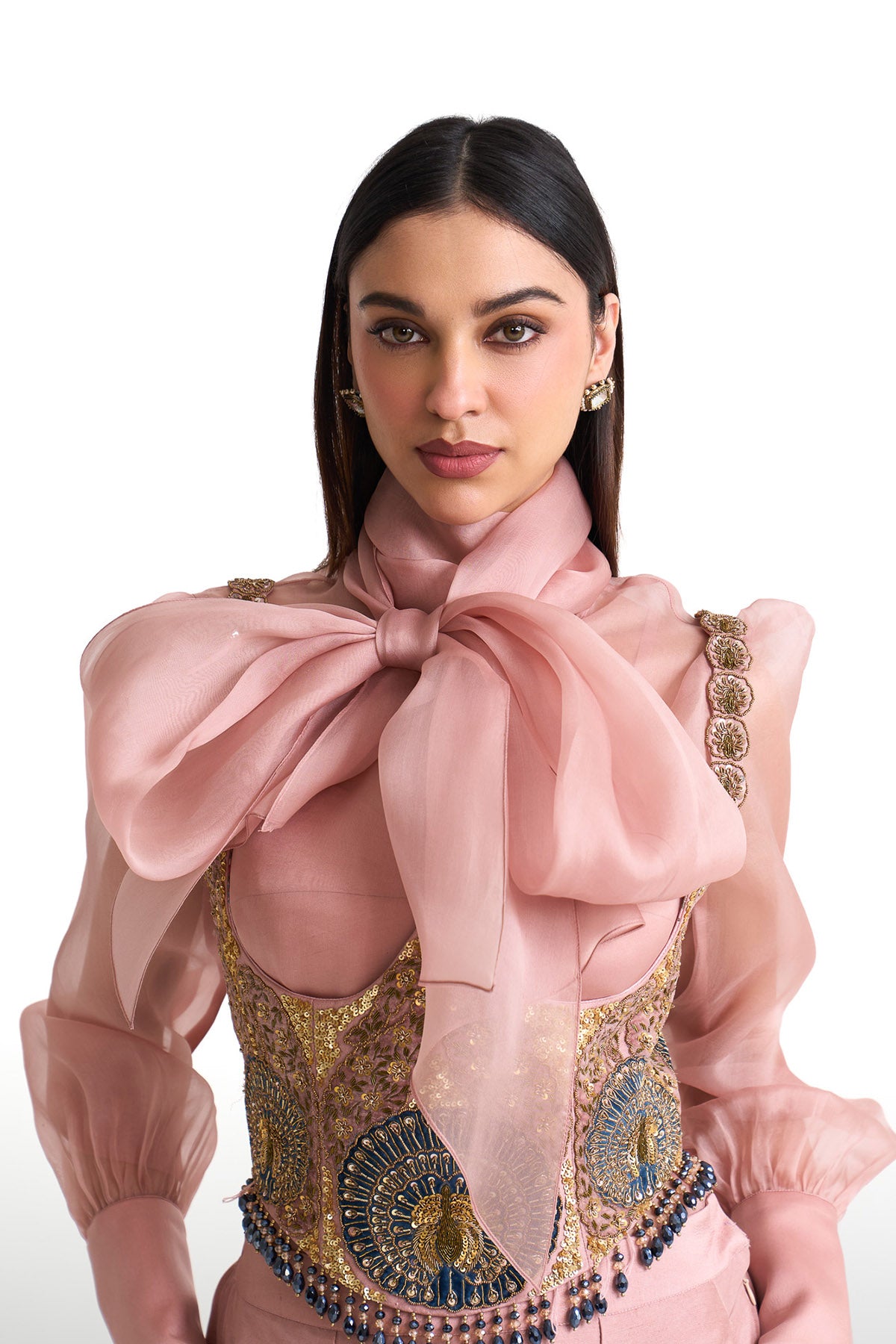 Mor pankh corset belt set