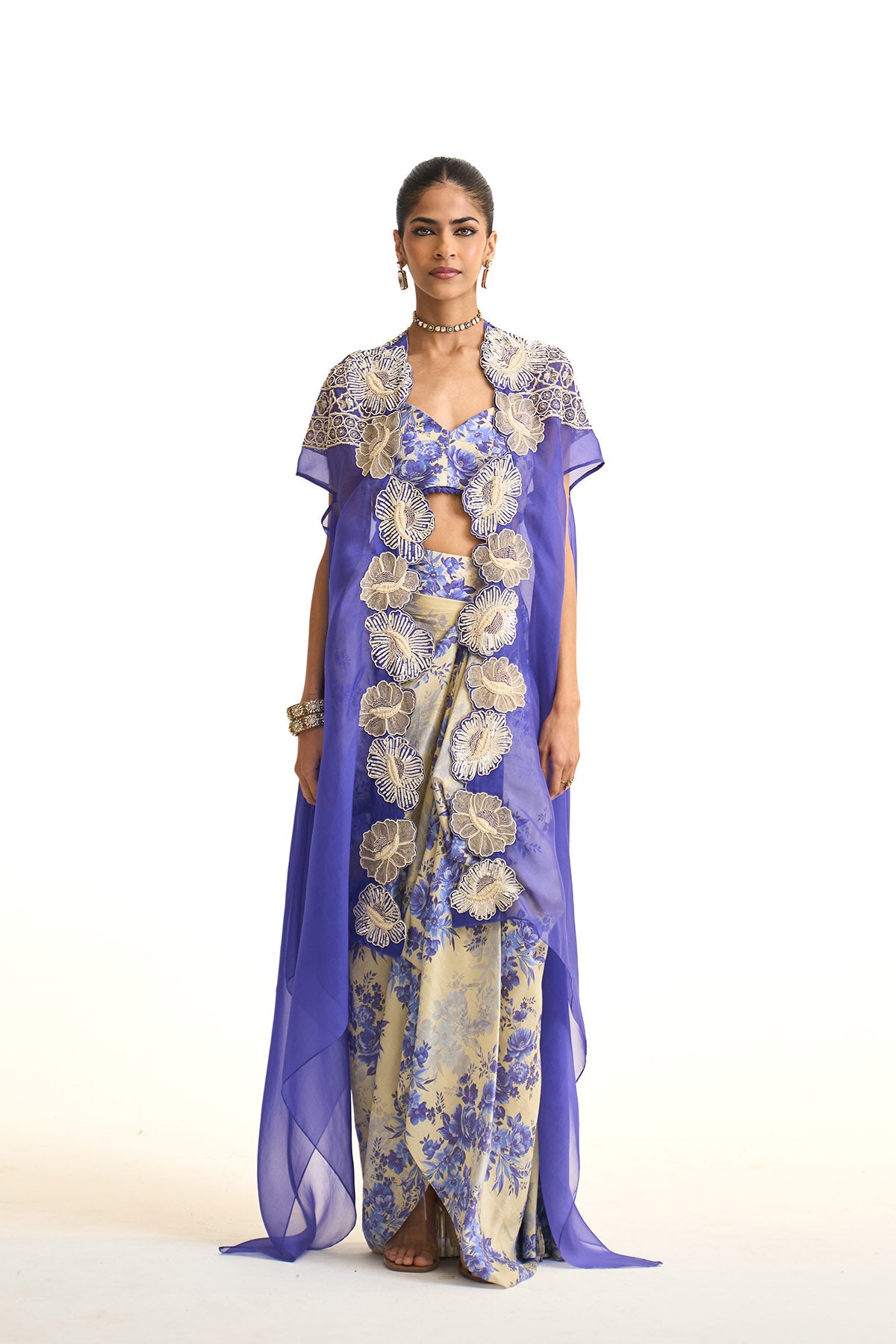 Blue moon Cape & drape skirt set