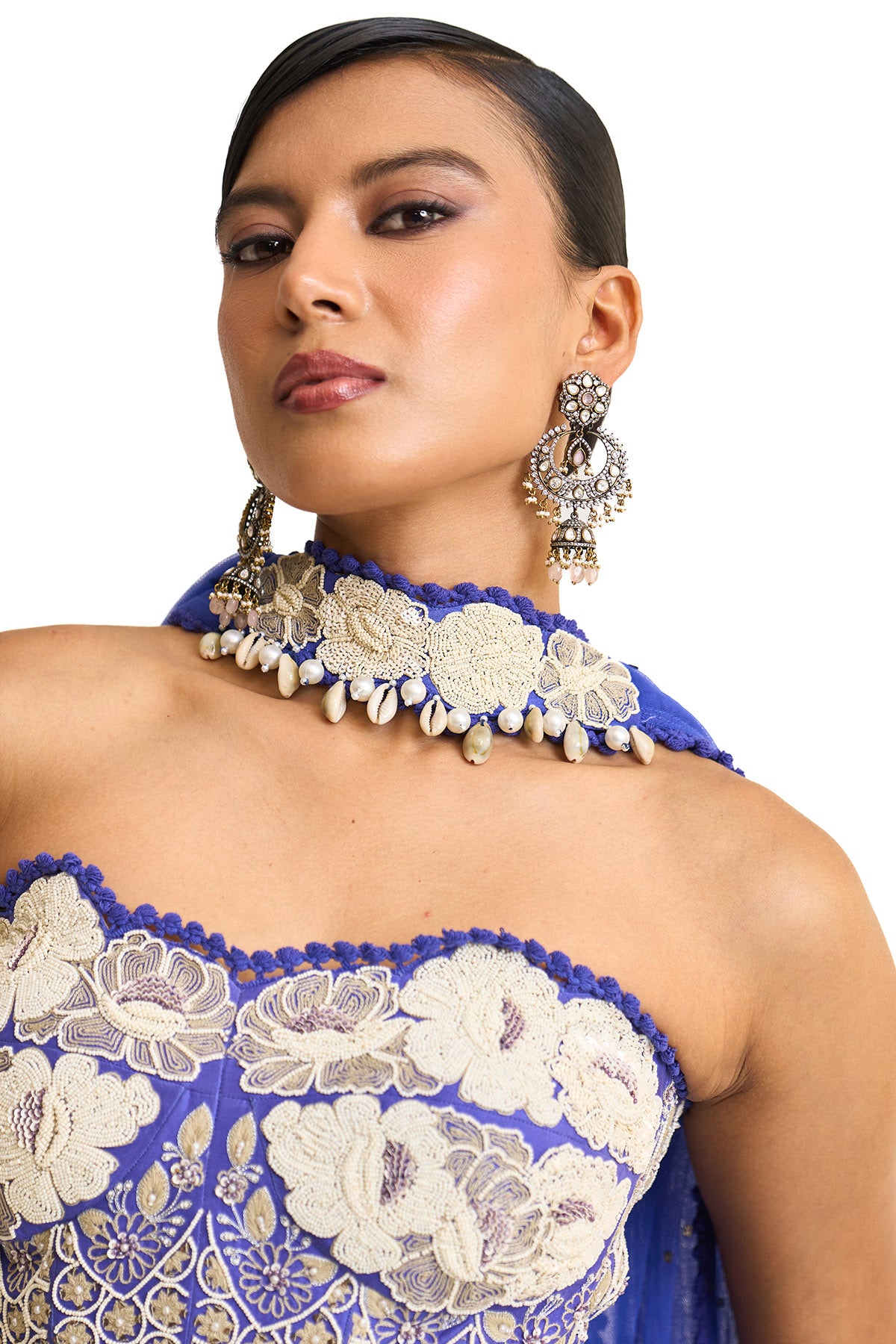 Blue moon croset top set