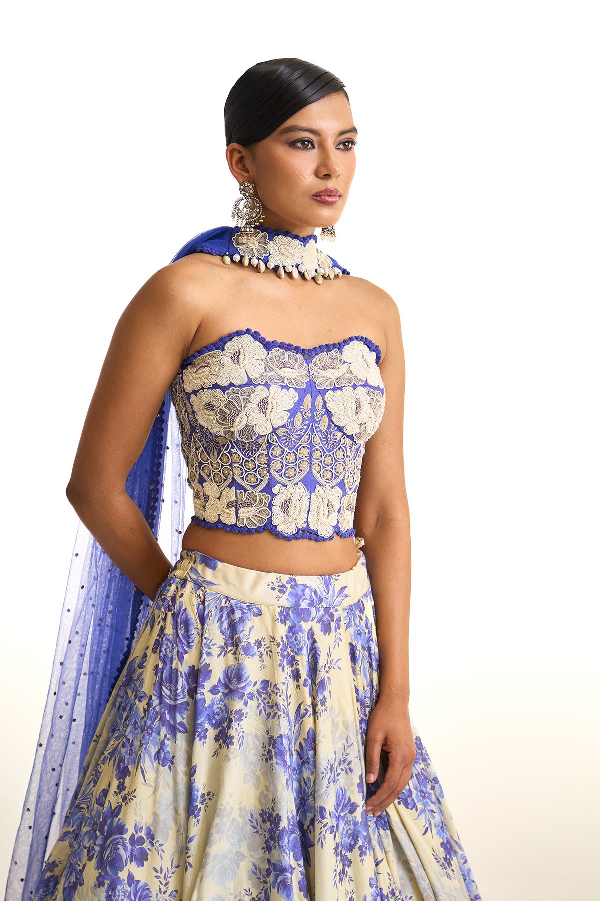 Blue moon croset top set