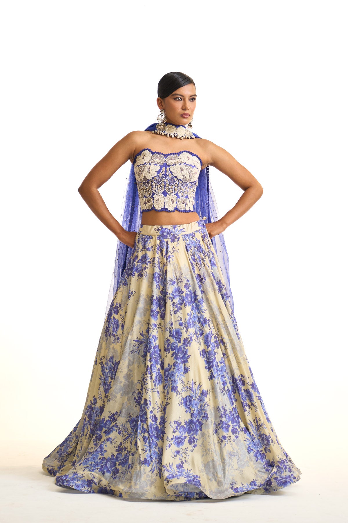 Blue moon croset top set