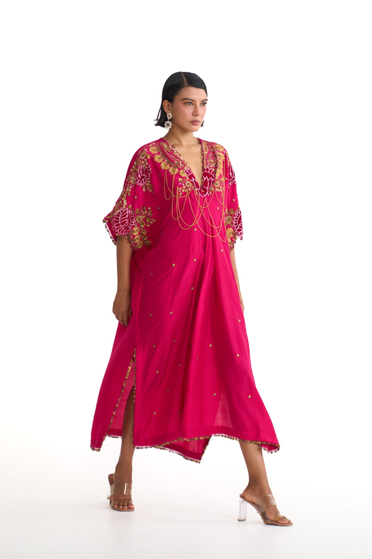Rani lotus drape kaftan