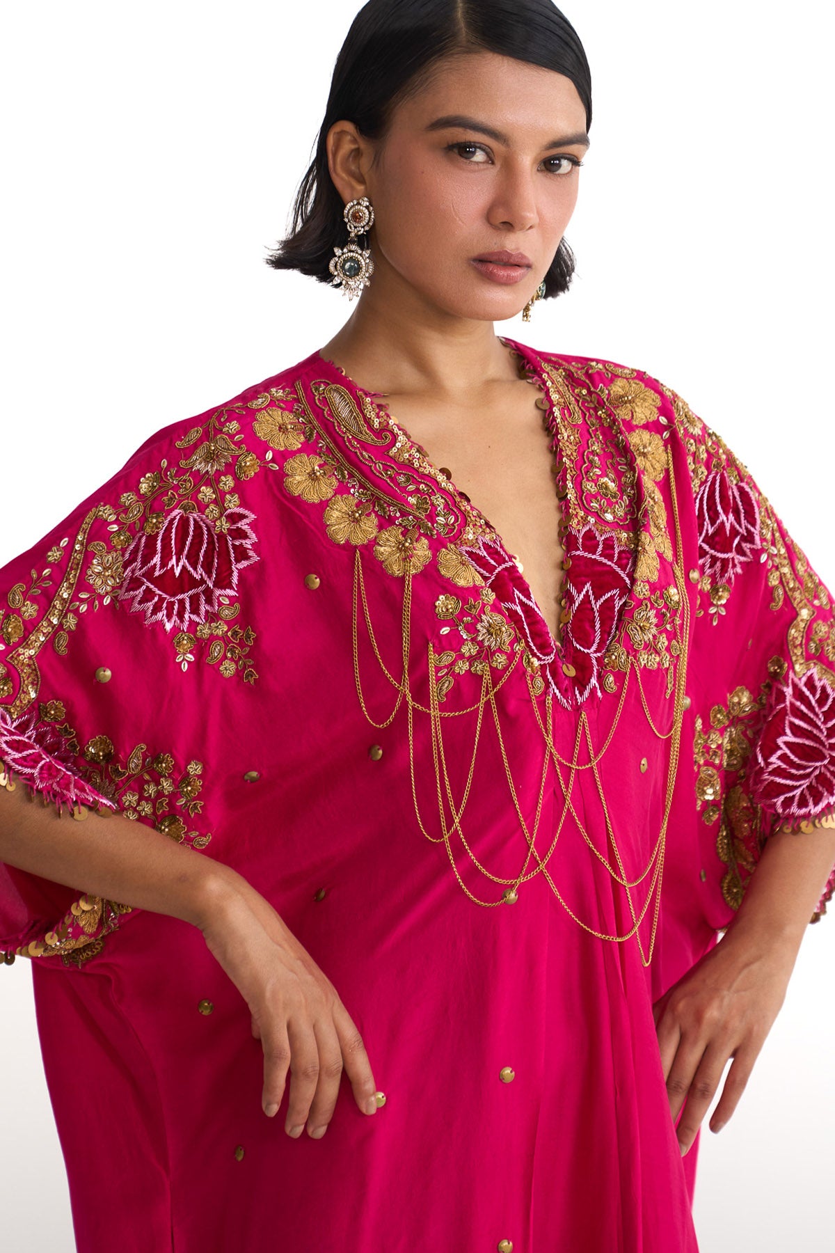 Rani lotus drape kaftan
