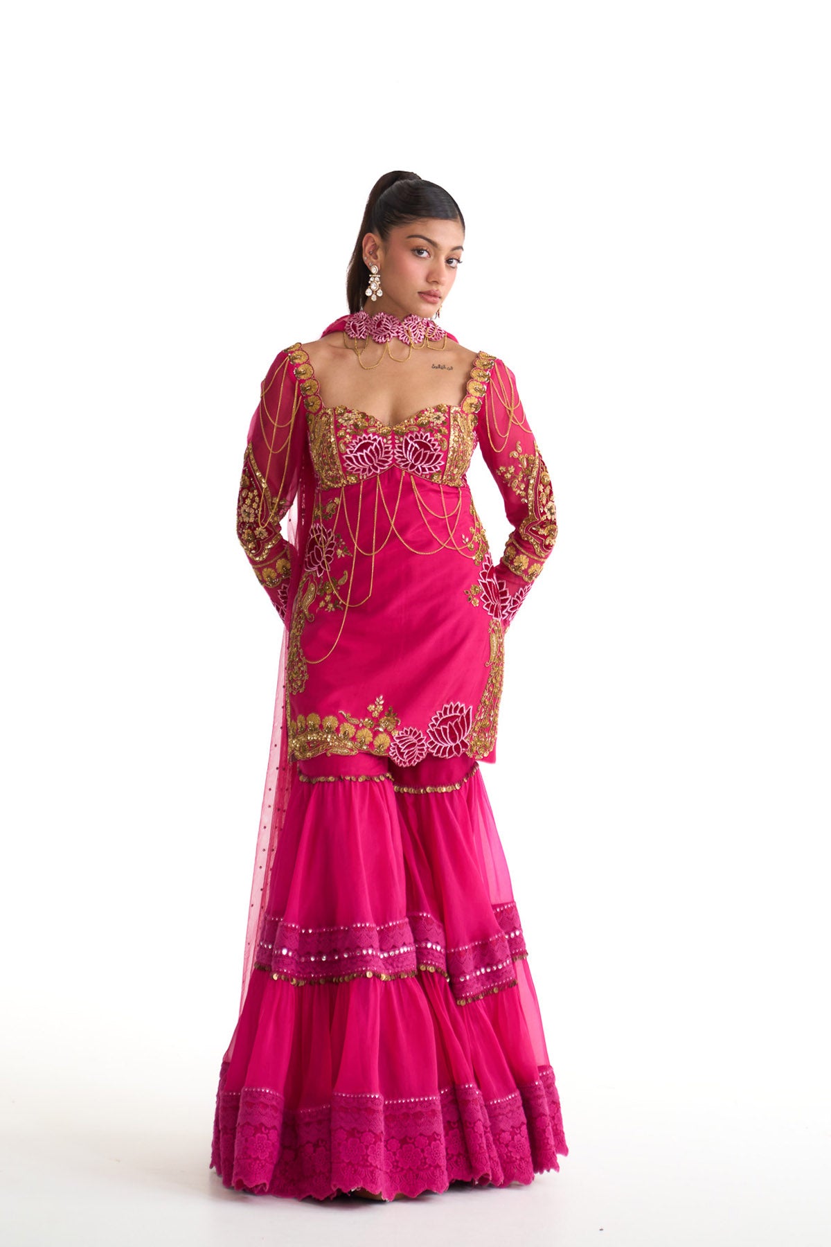 Rani lotus straight suit set