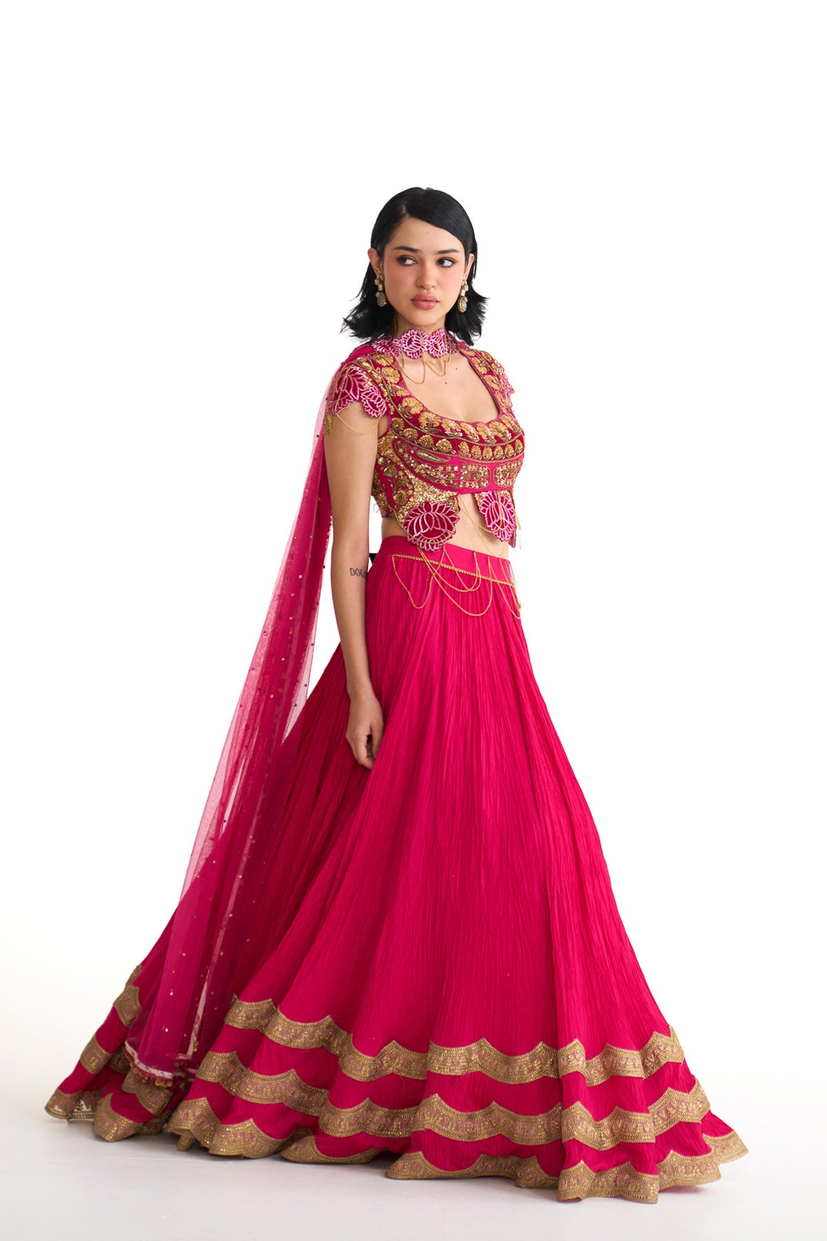 Rani lotus crop top set