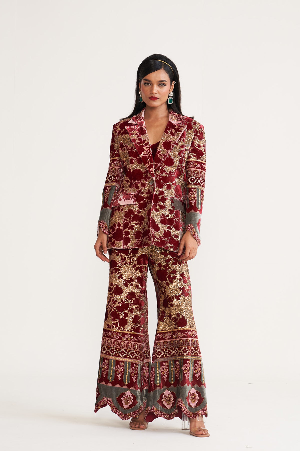 Blazer bell bottom set