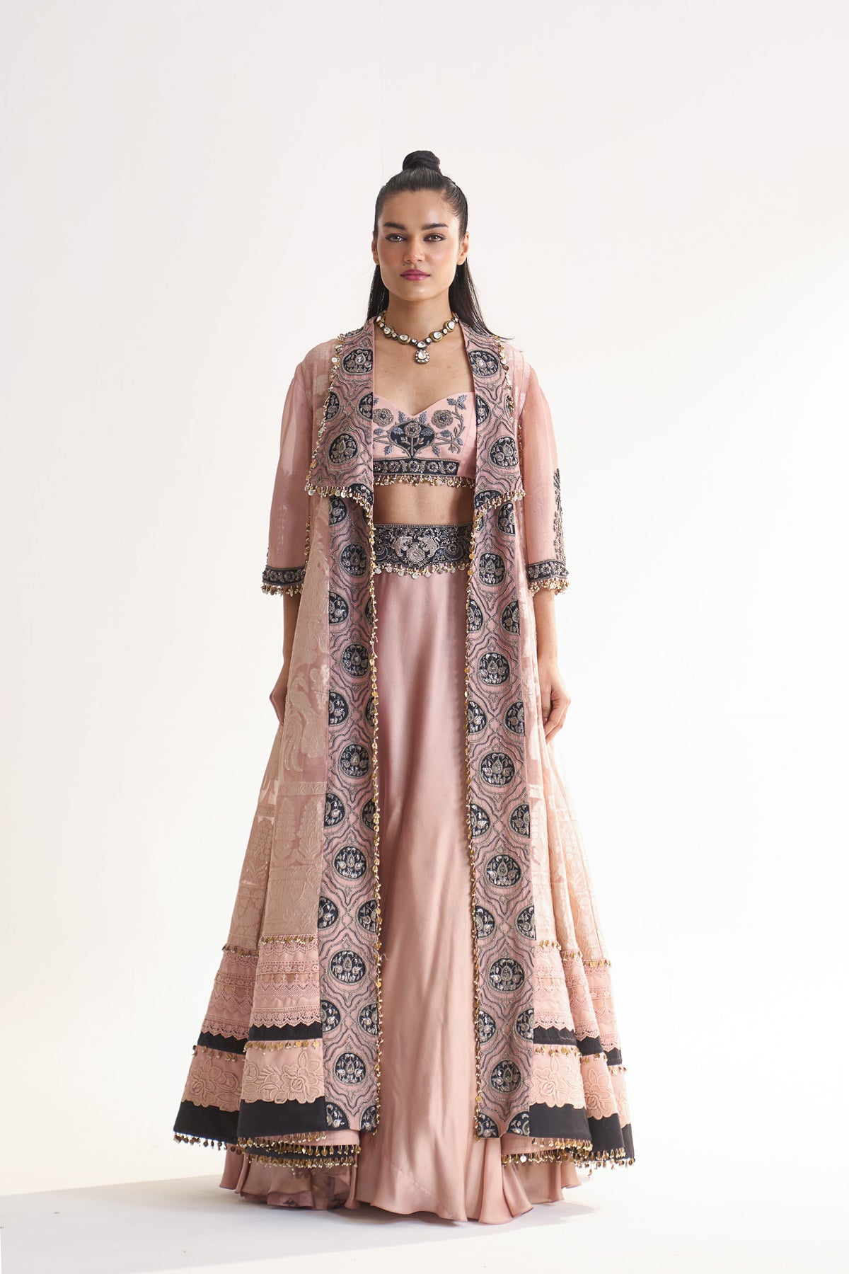 Banarsi long jacket set