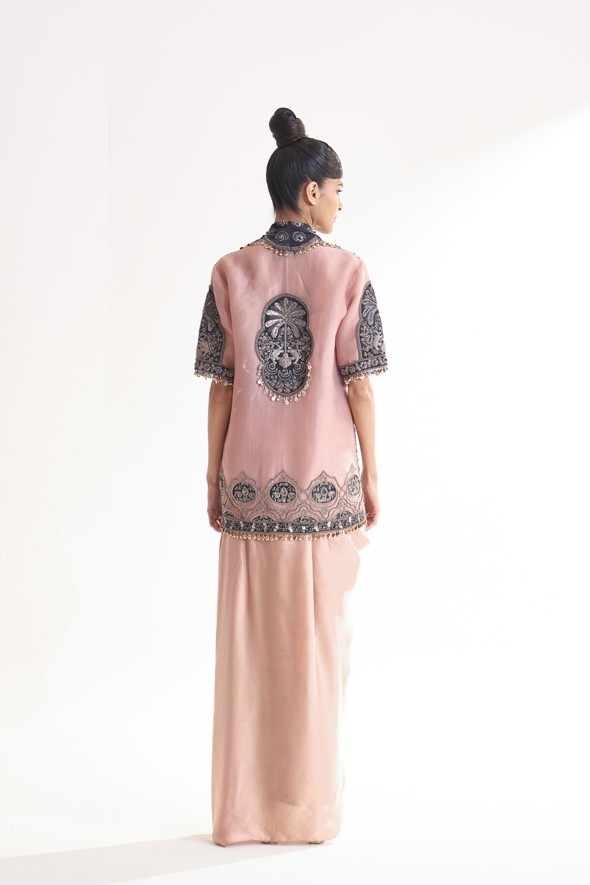 Scallop jacket skirt set