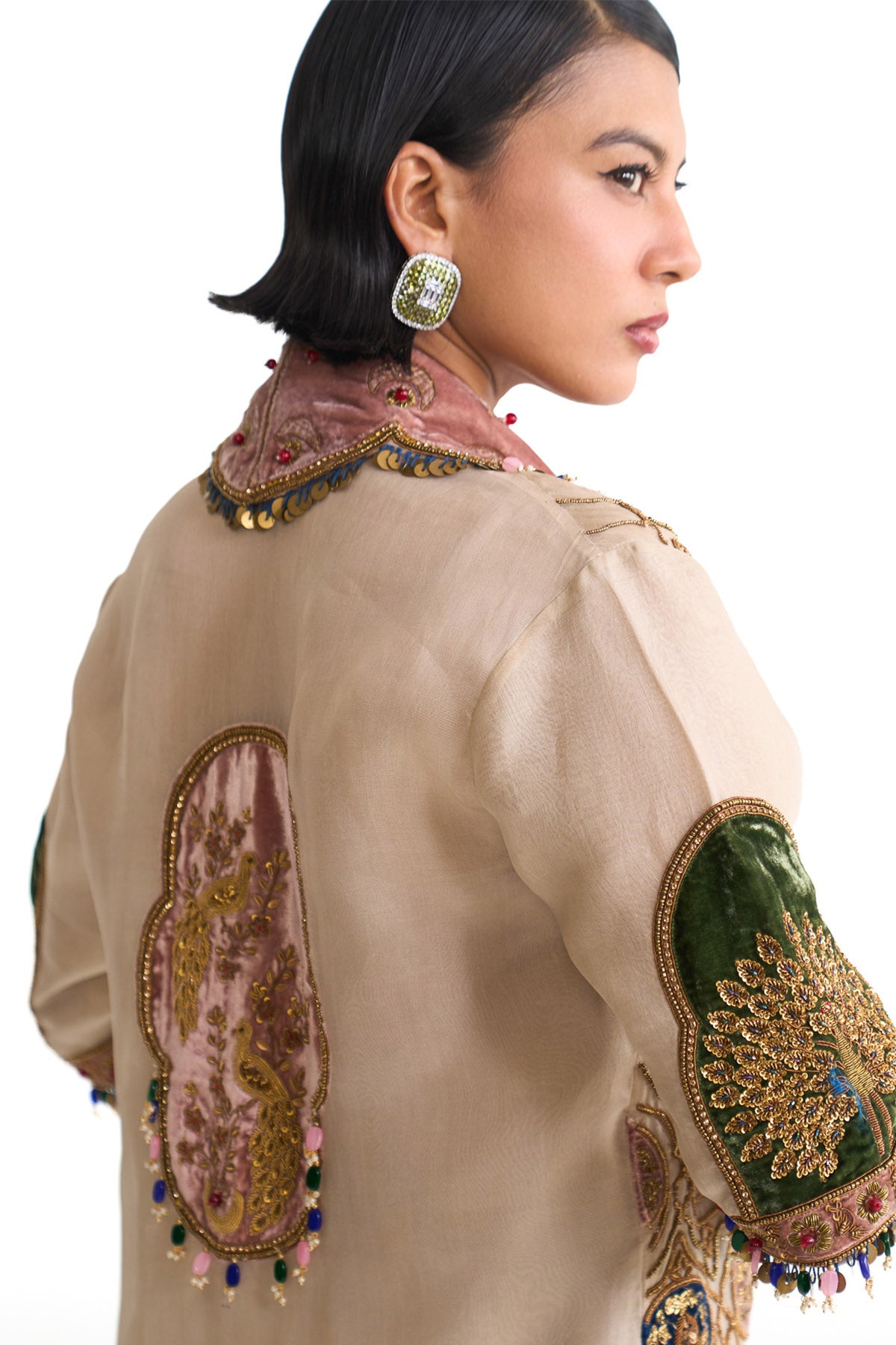 Royal vintage scallop jacket set