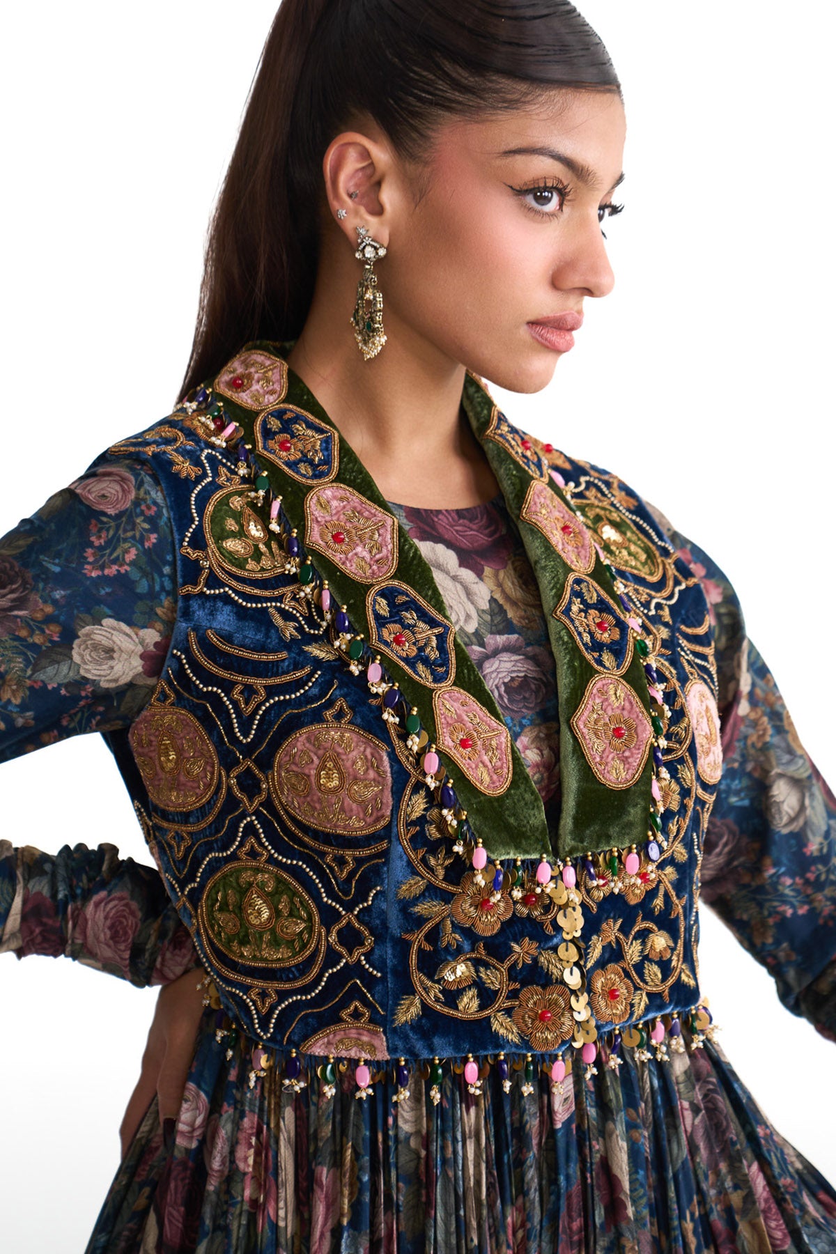 Royal vintage anarkali set