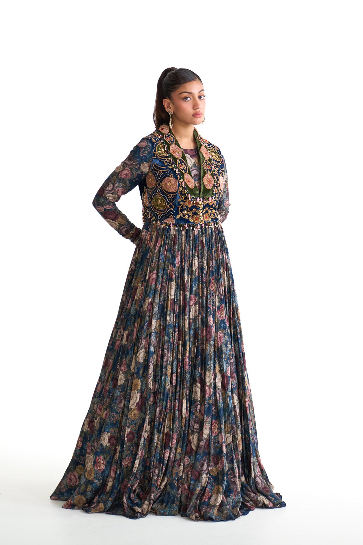 Royal vintage anarkali set