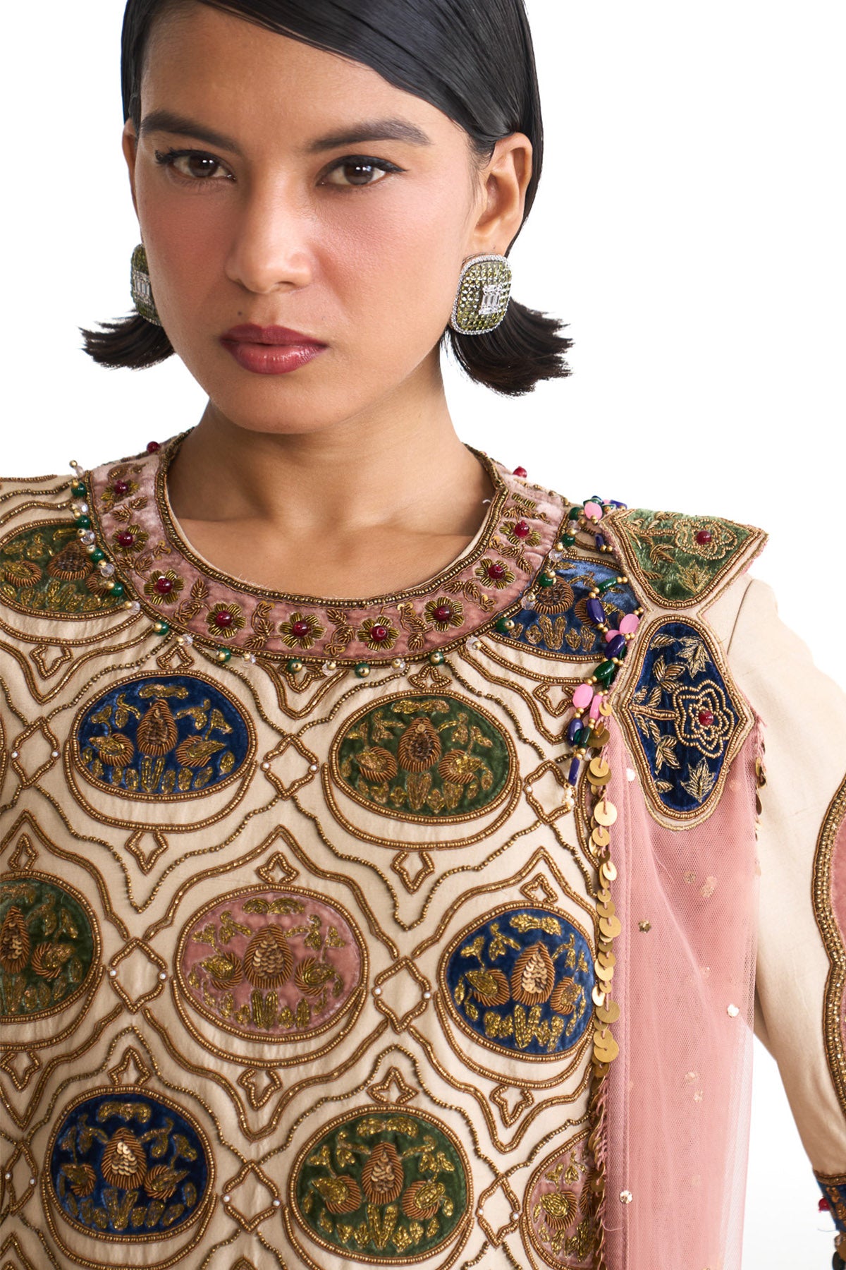 Royal vintage long suit set