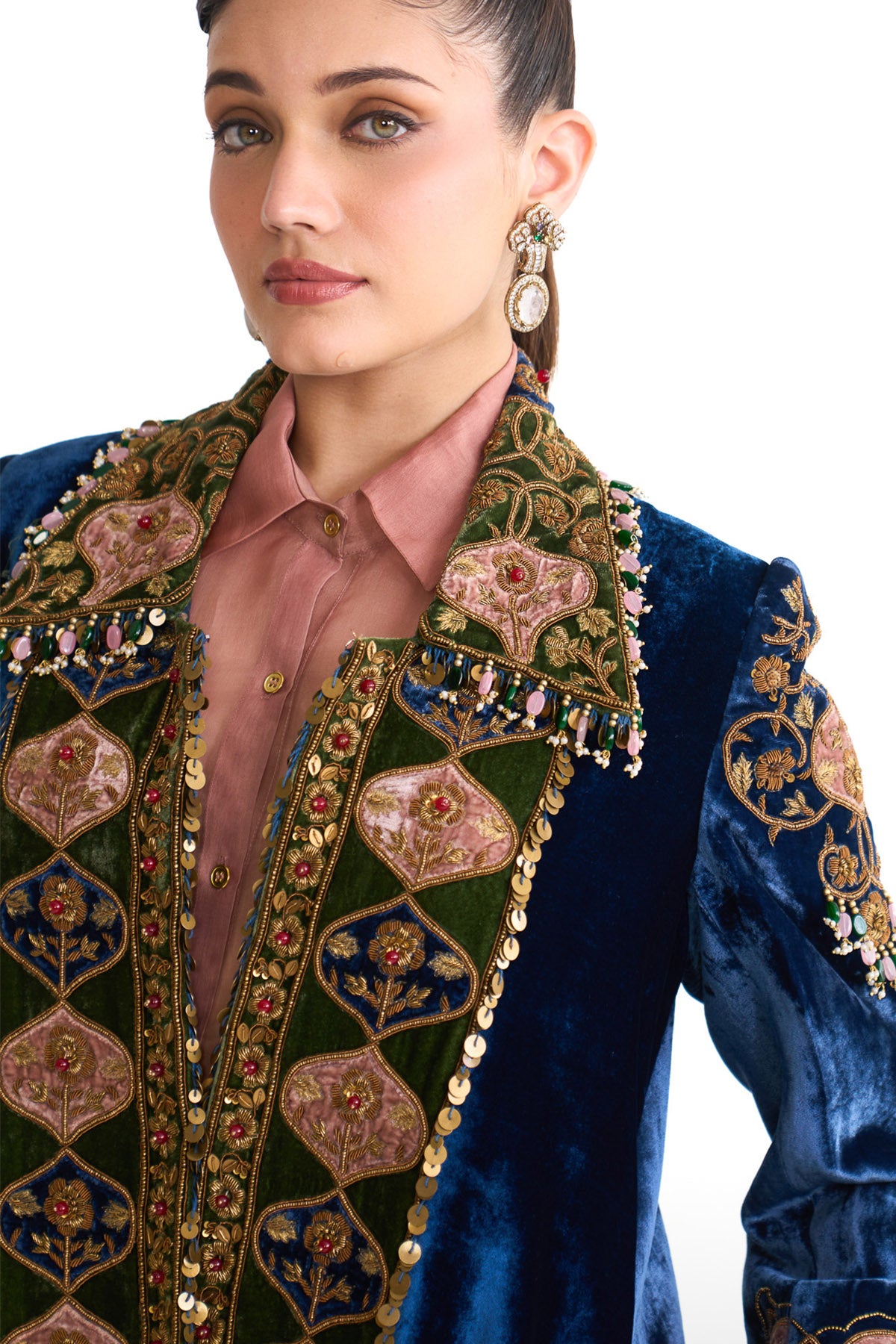Royal vintage long jacket set