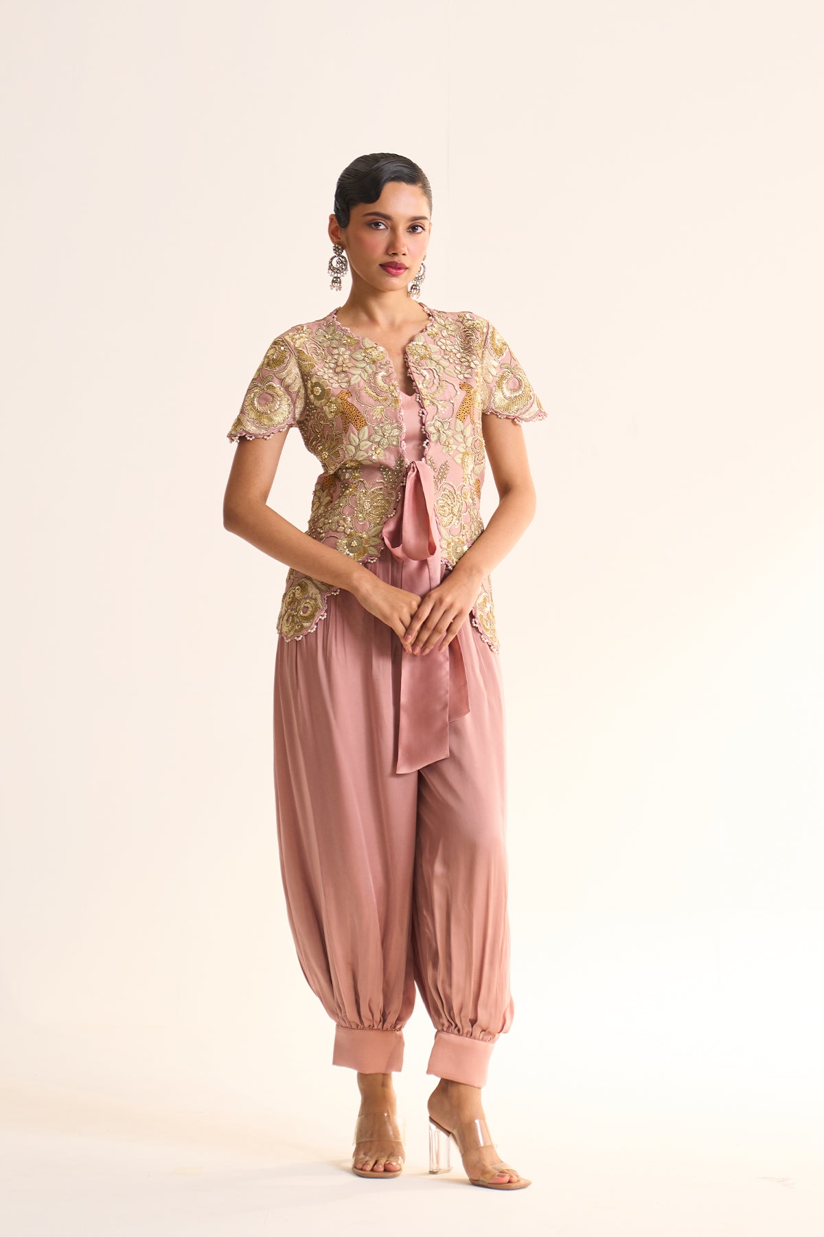 Safari Romance Sherbaag jacket & balloon pant set