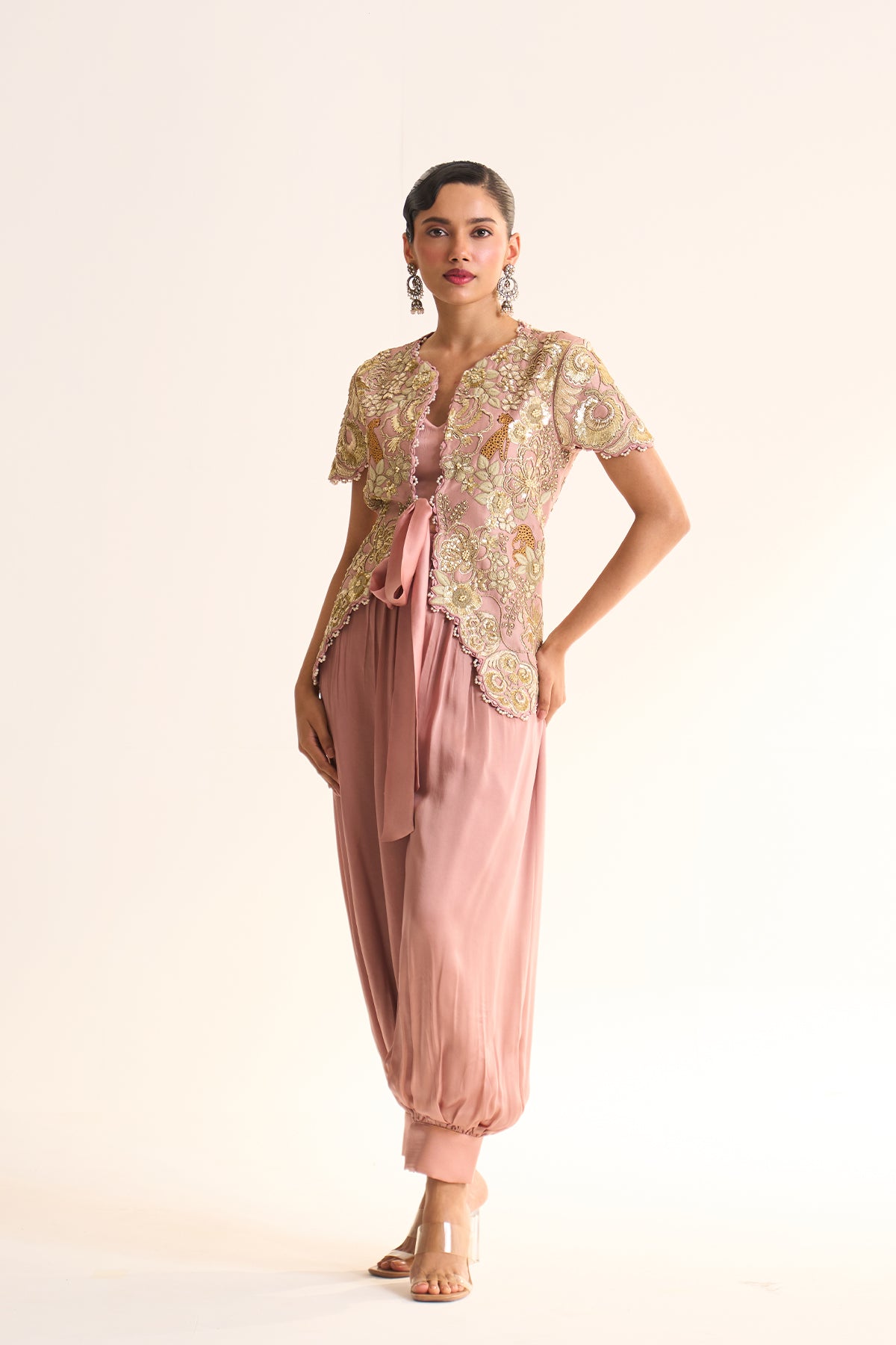 Safari Romance Sherbaag jacket & balloon pant set