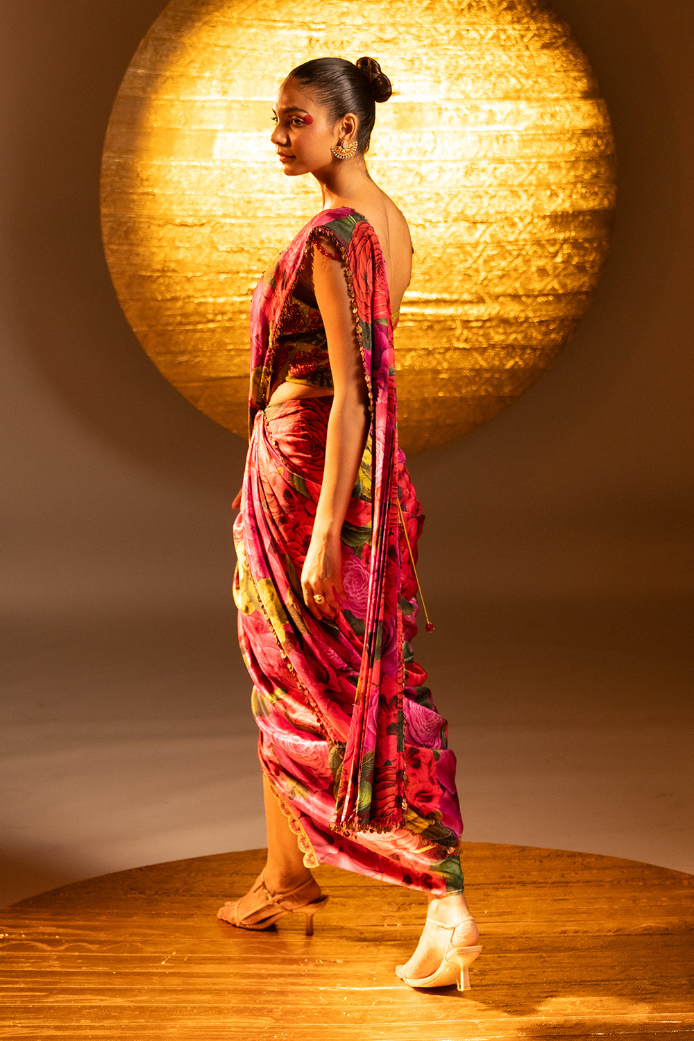Scarlet Rose Drape Saree