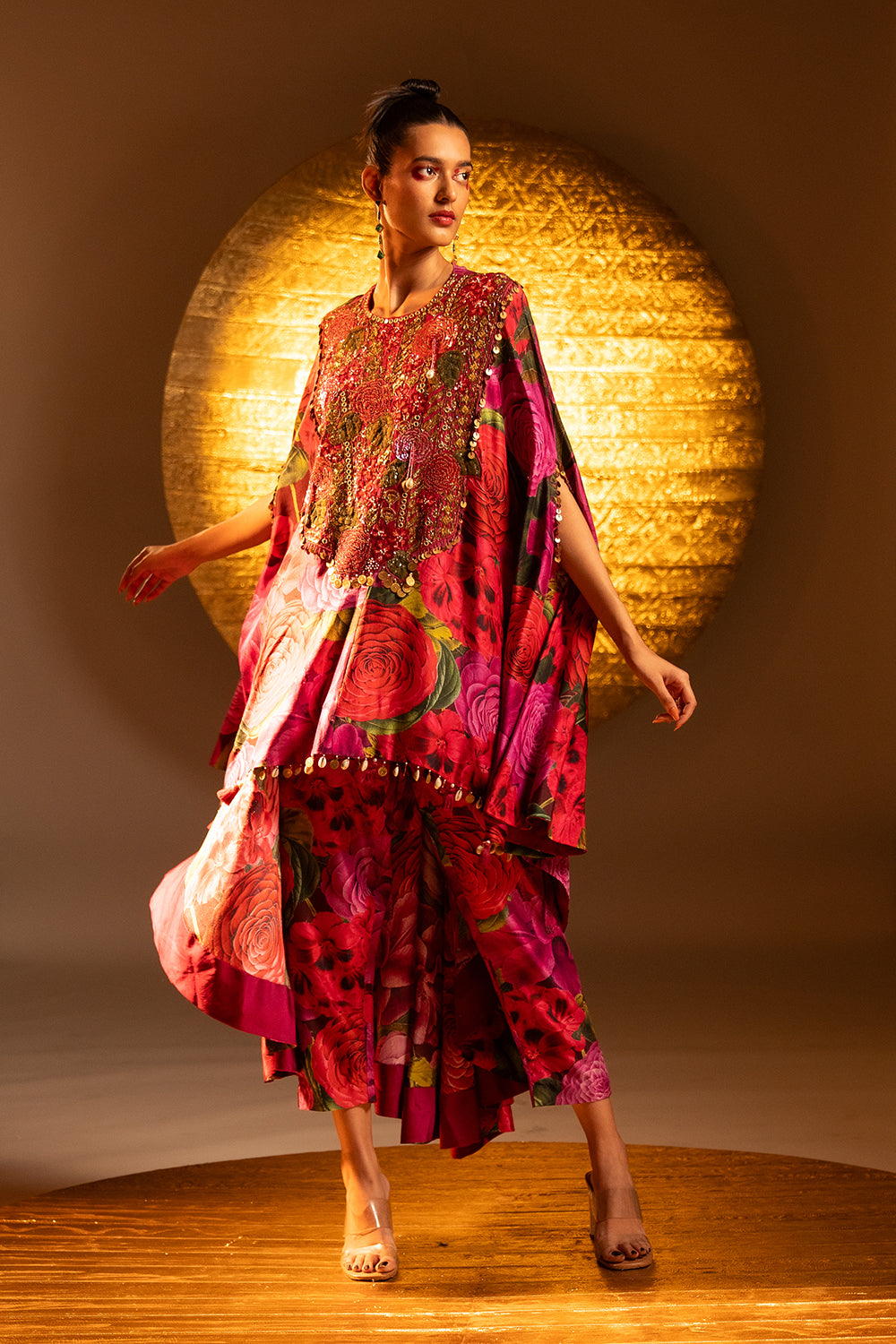 Scarlet Rose Cape With Pant
