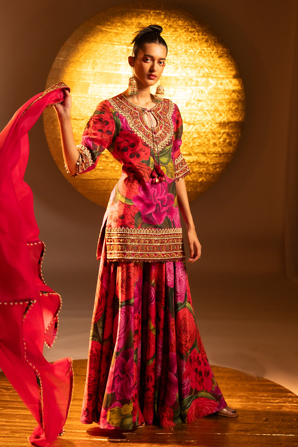 Scarlet Rose Cut To Cut Suit