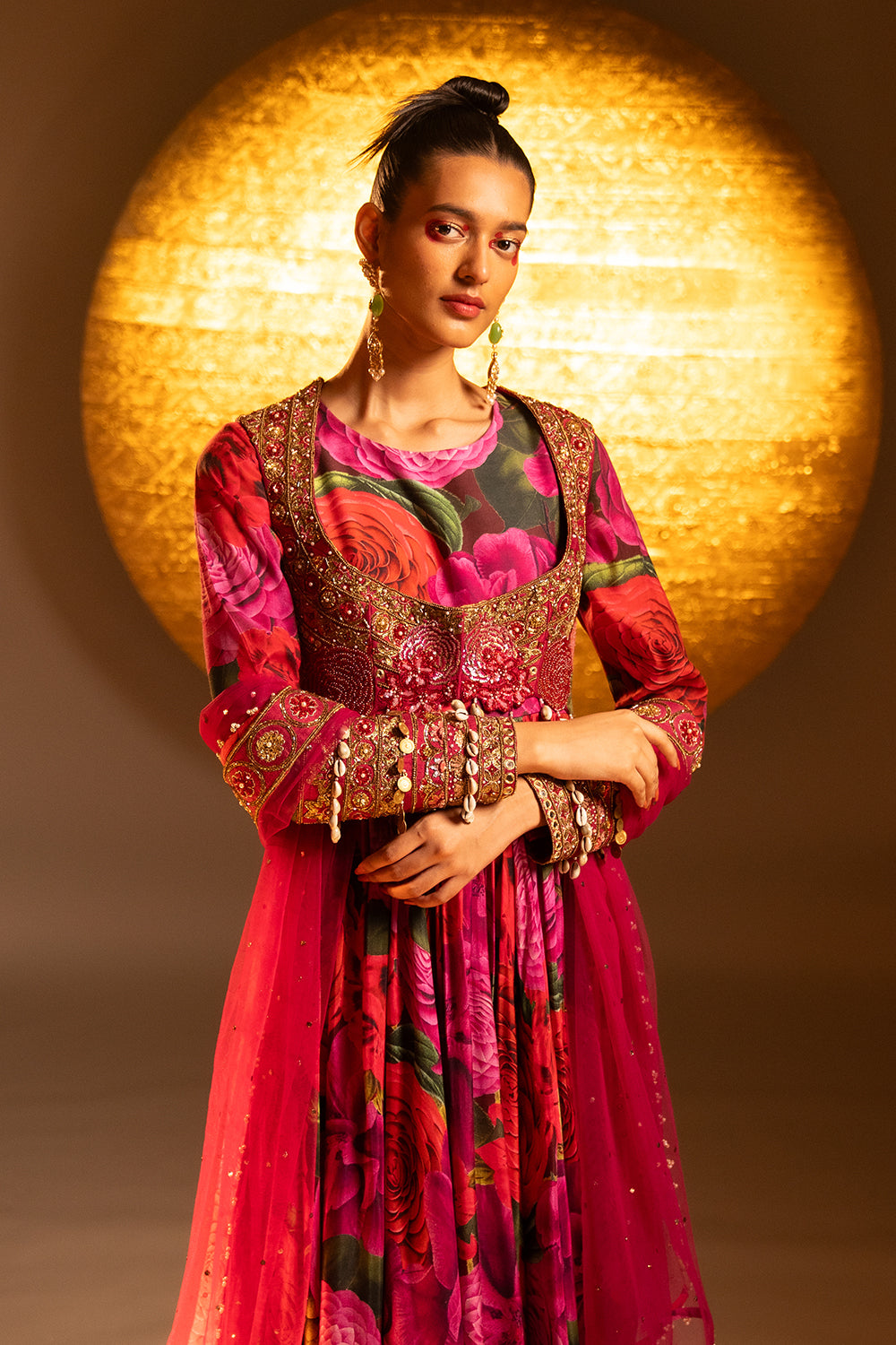 Scarlet Rose Printed Anarkali