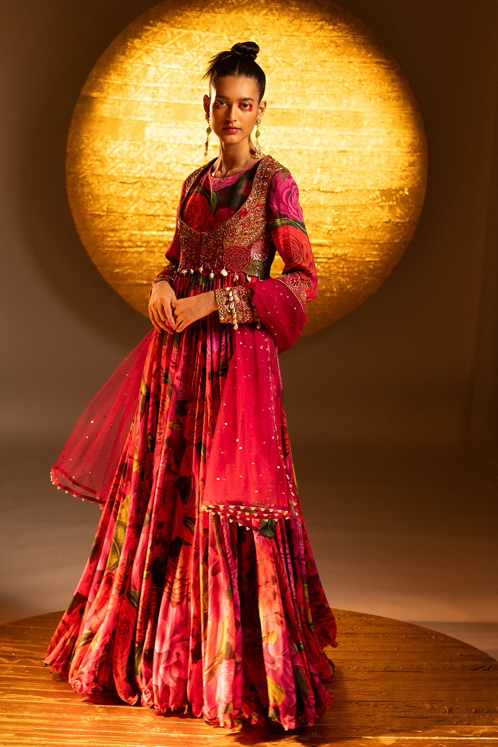 Scarlet Rose Printed Anarkali