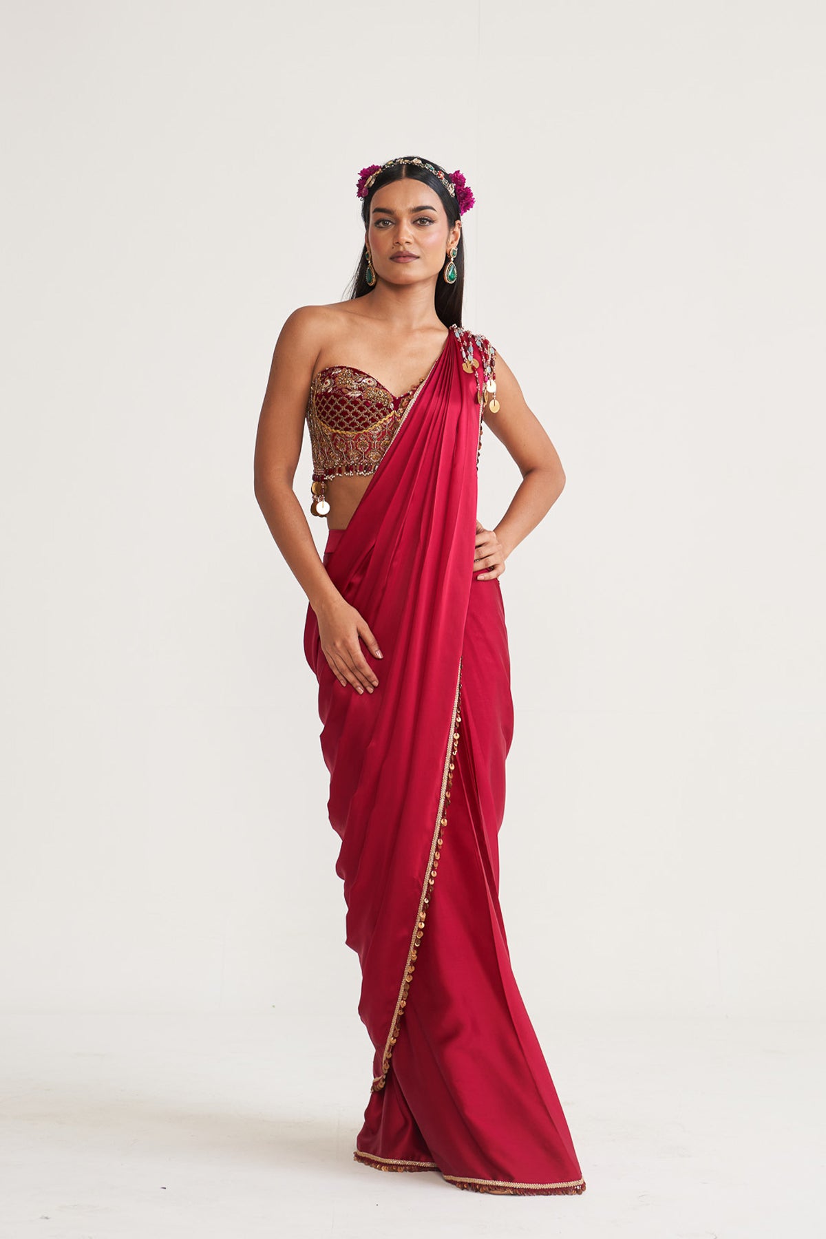 Corset saree