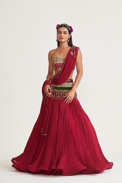 Sherry pop Lehenga set