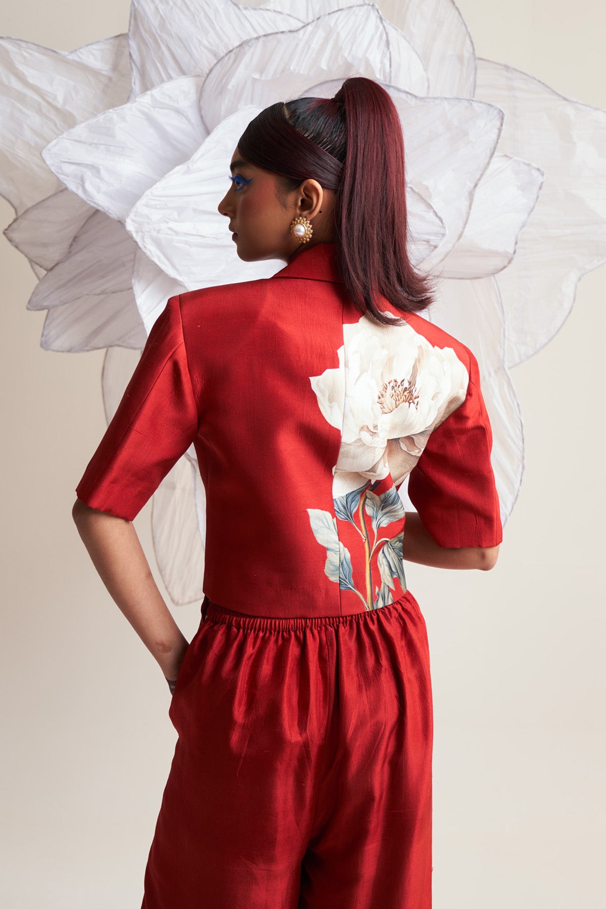 Crop blazer