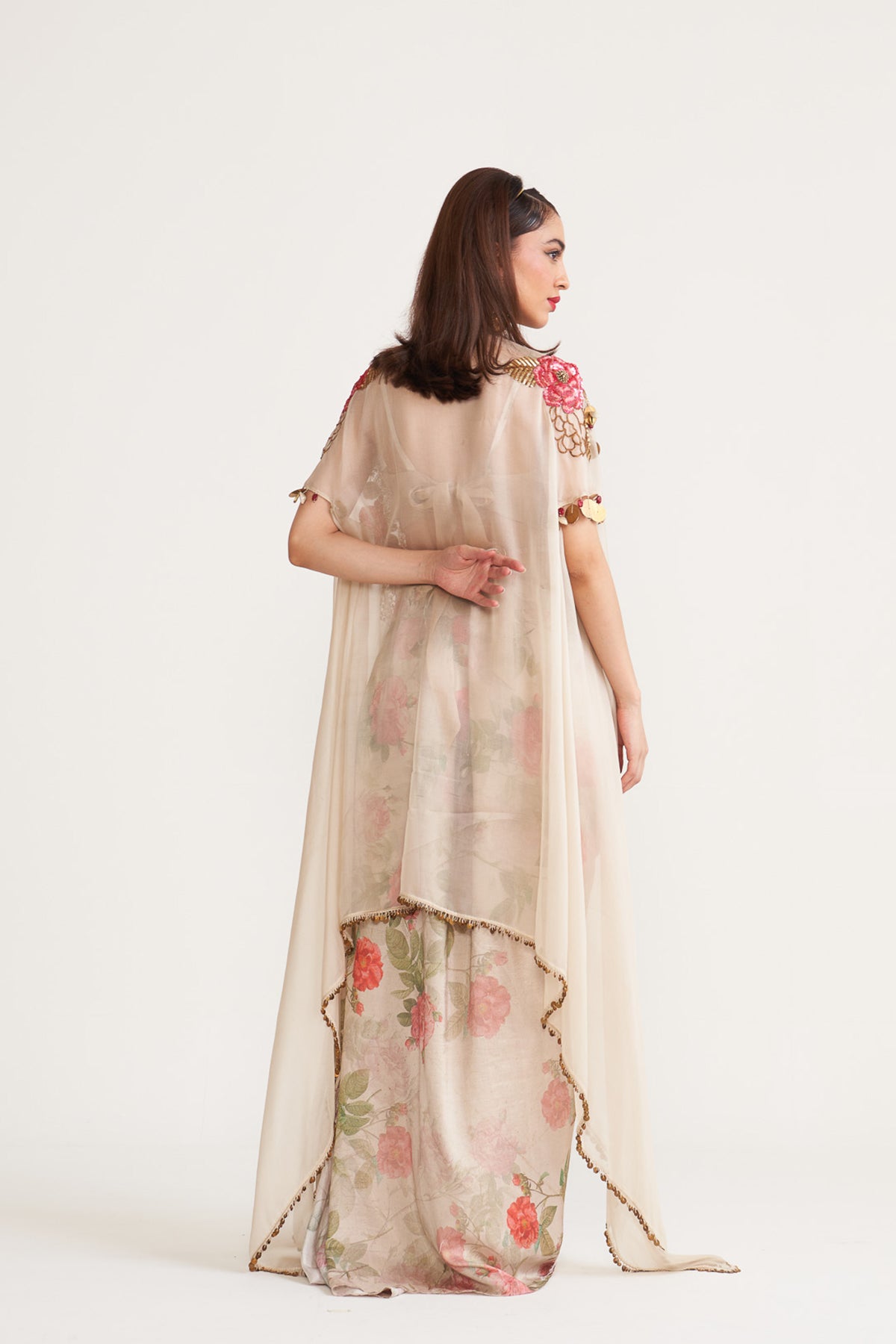 Organza cape & skirt set