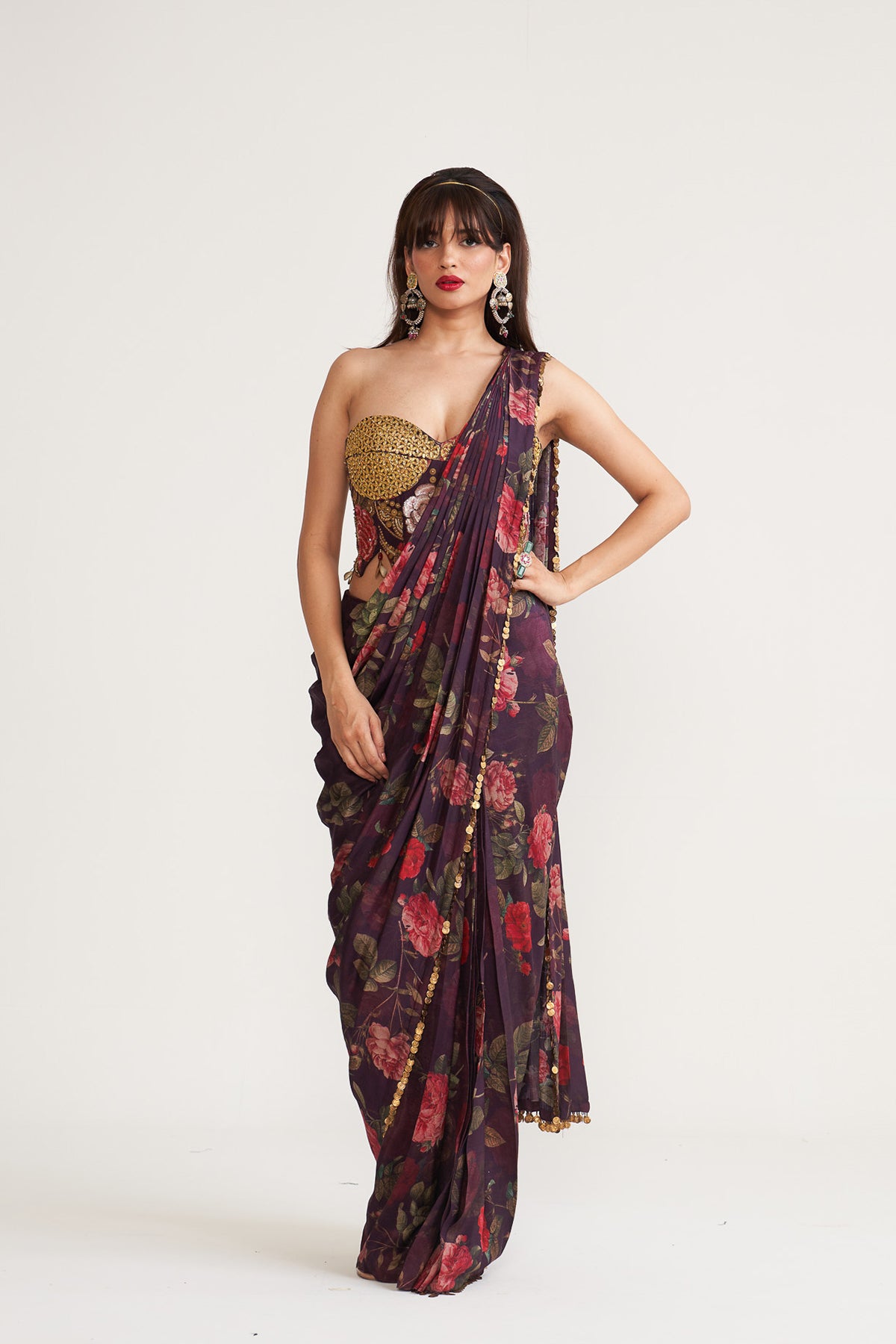 Corset saree set