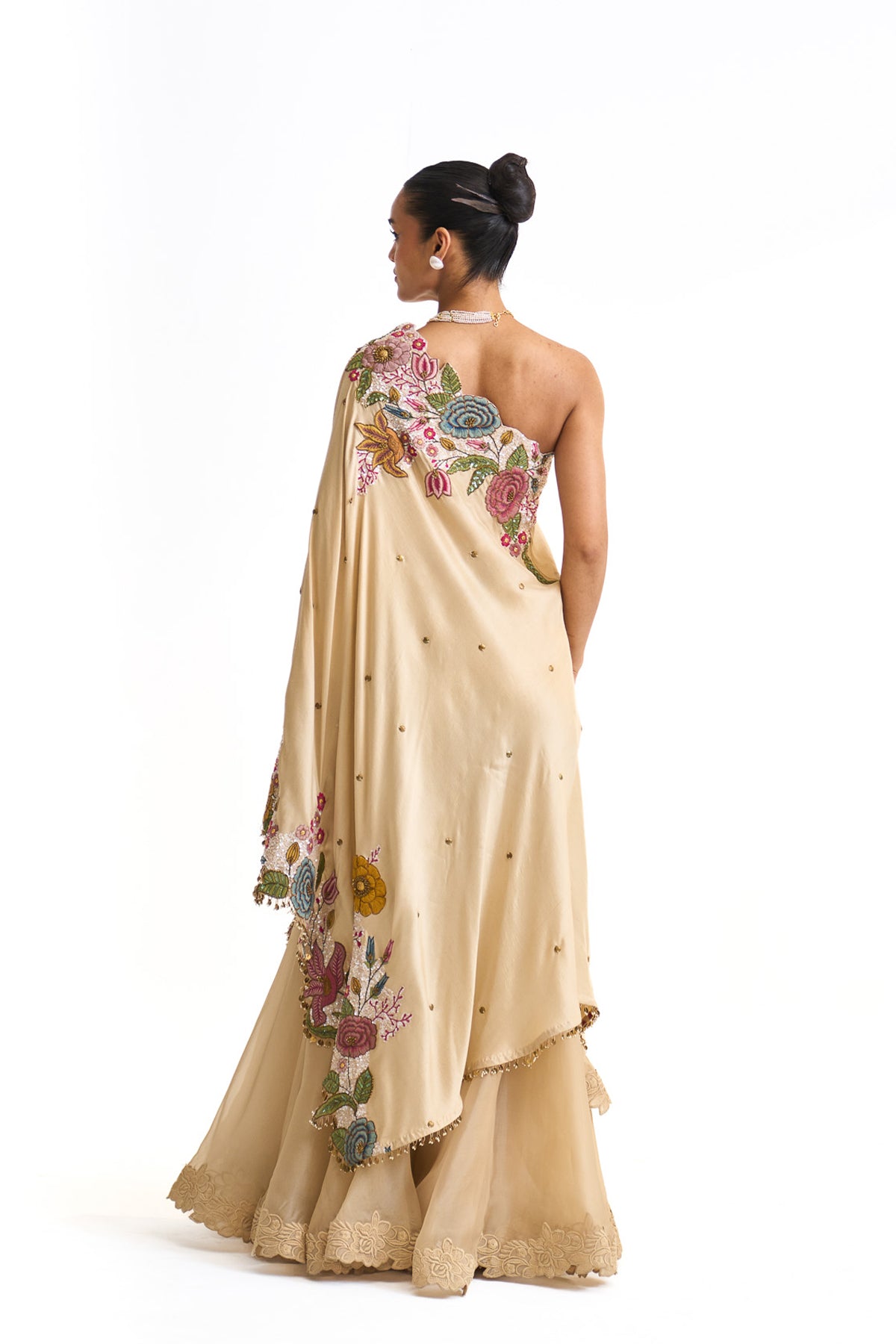 Vintage garden one shoulder set