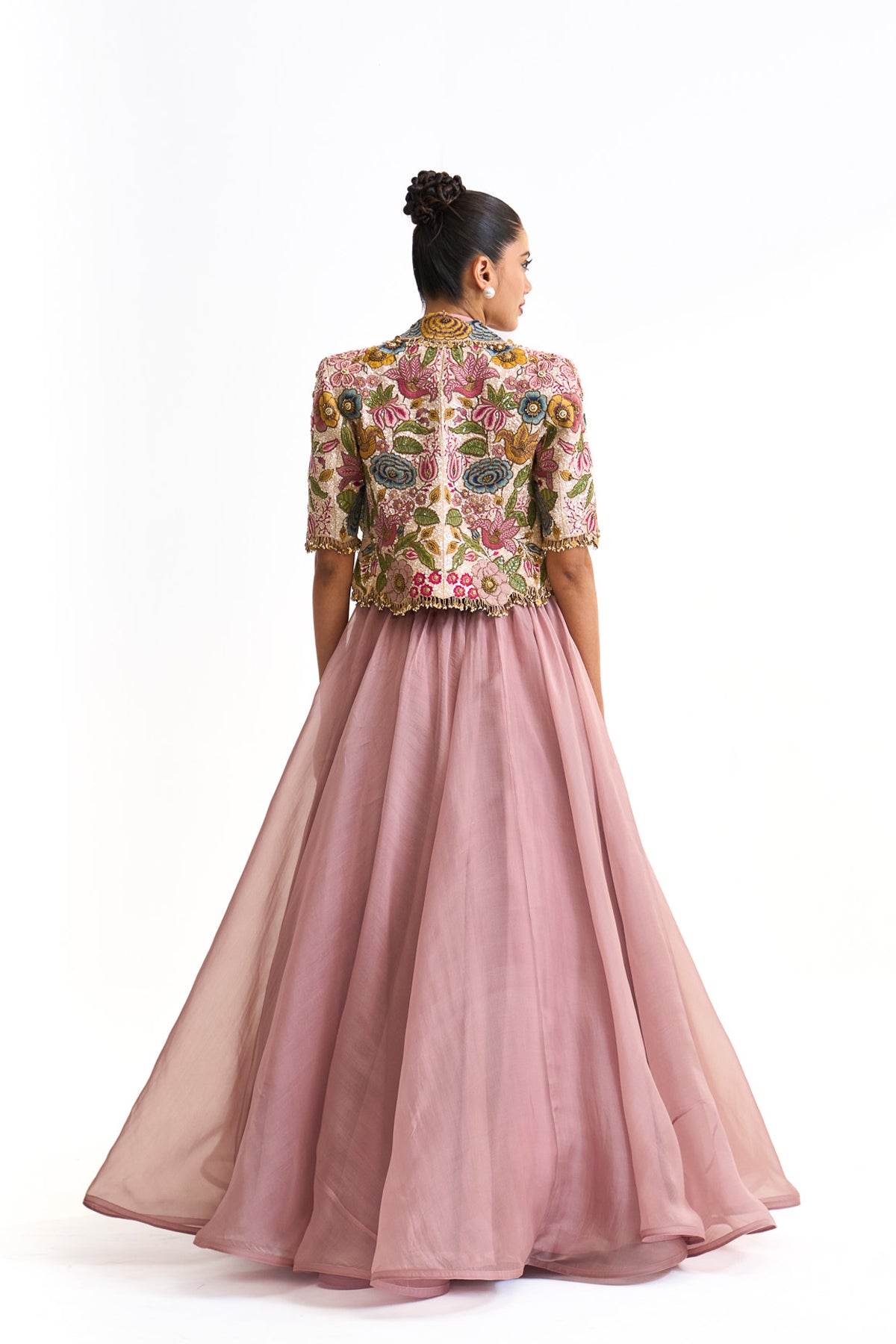 Vintage garden crop blazer set