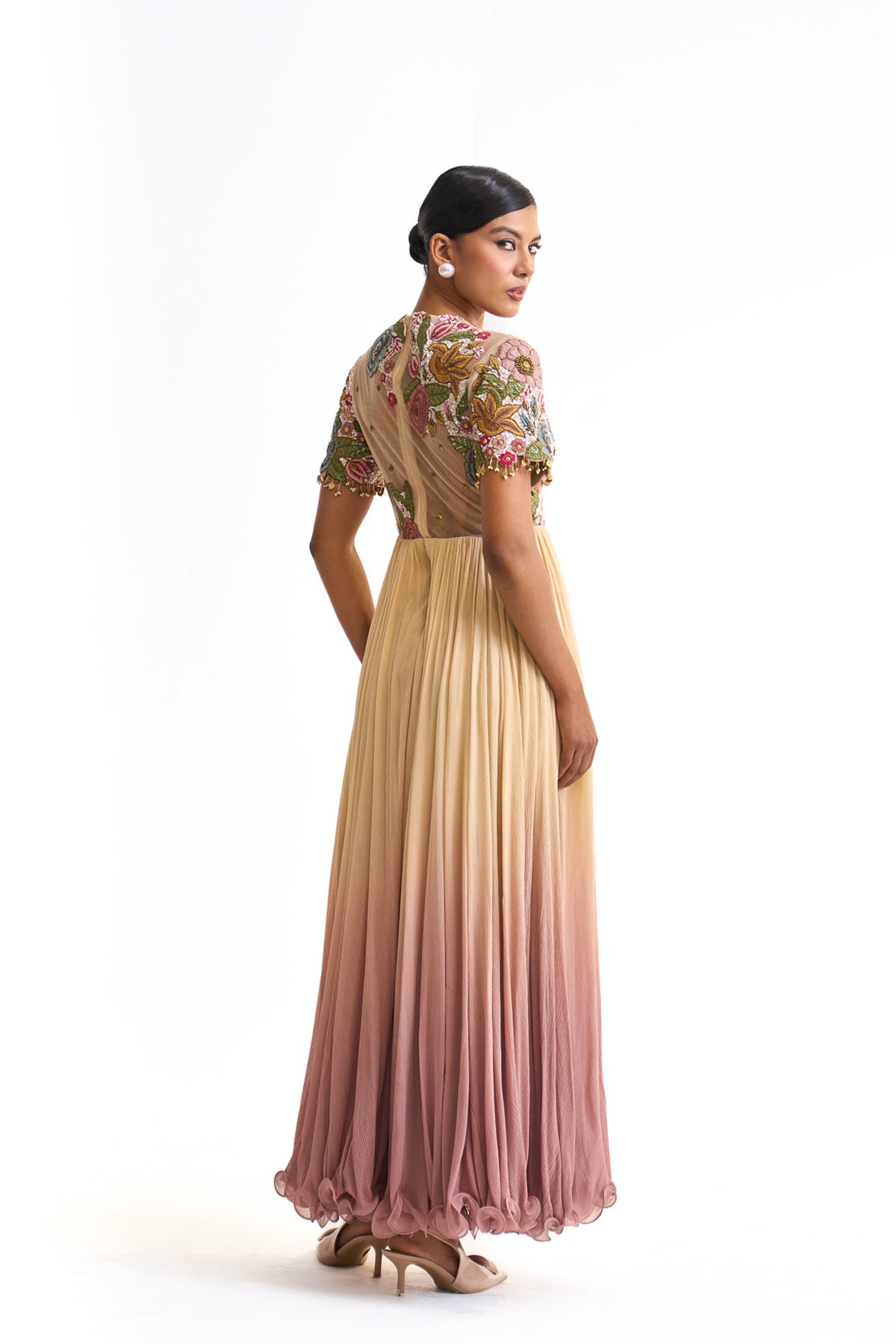 Vintage garden bodysuit dress