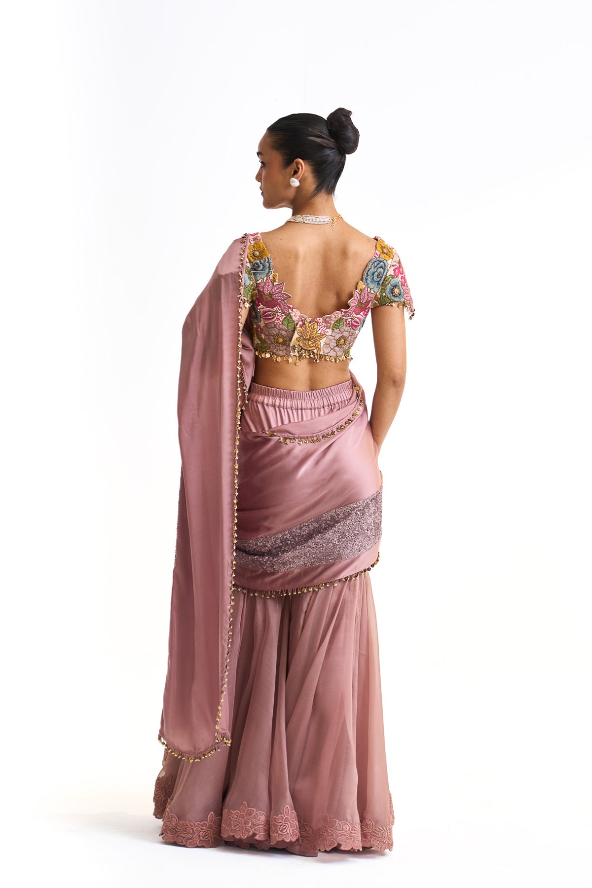 Vintage garden saree set