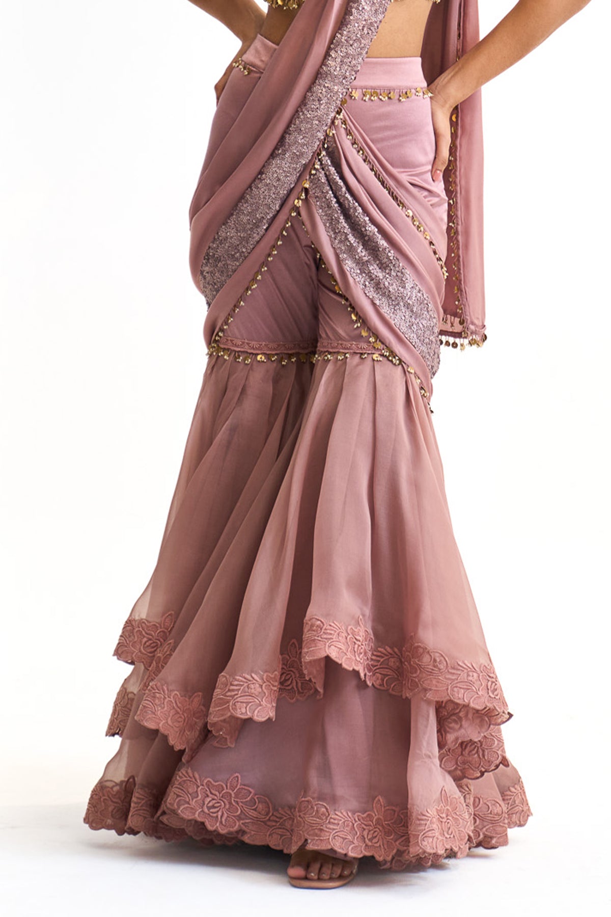 Vintage garden saree set