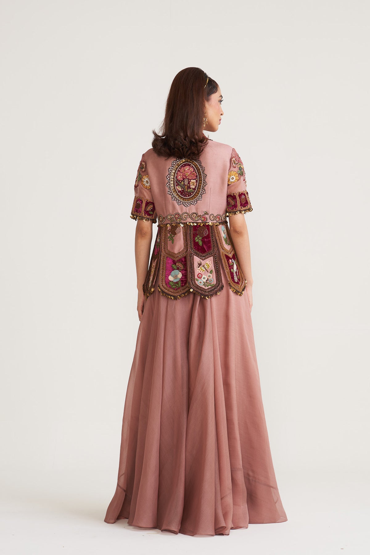 Peplum top sharara set