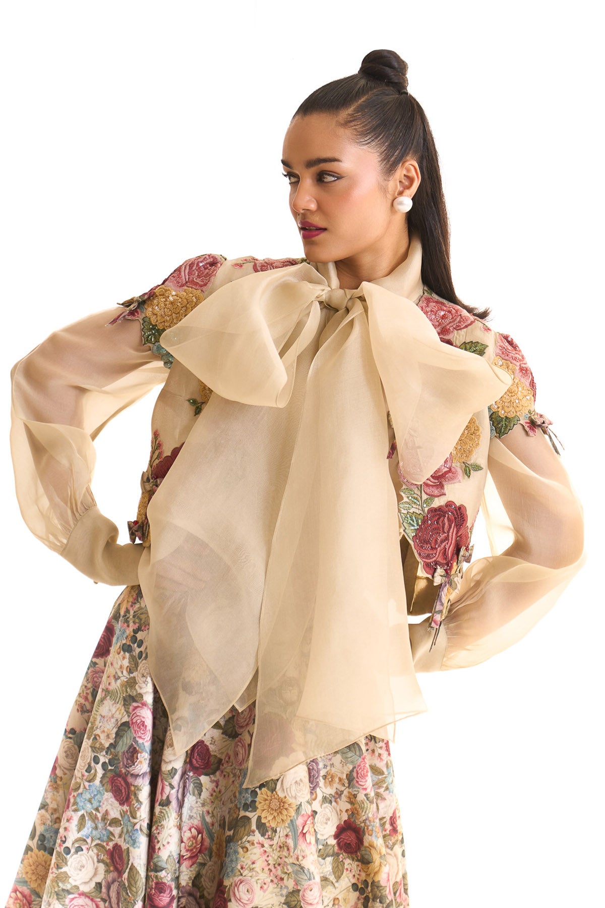 Vintage romance short jacket set