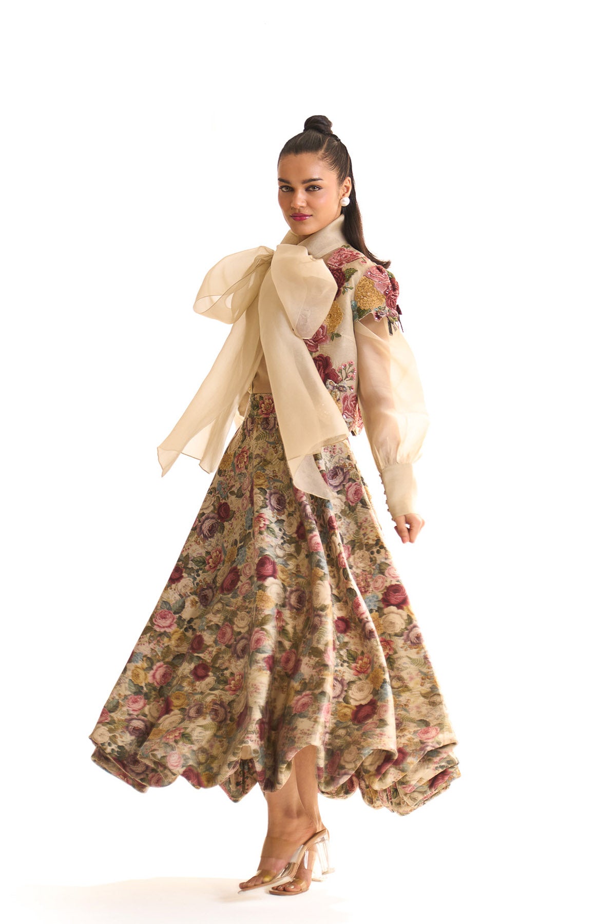 Vintage romance short jacket set