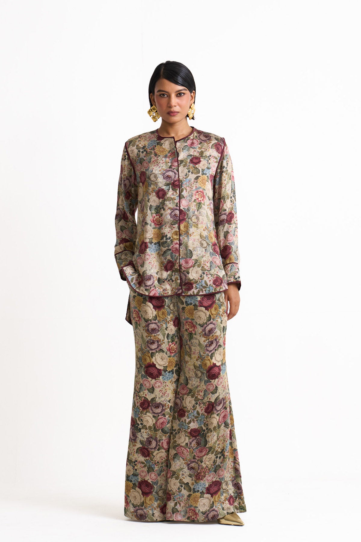 Vintage romance high low shirt