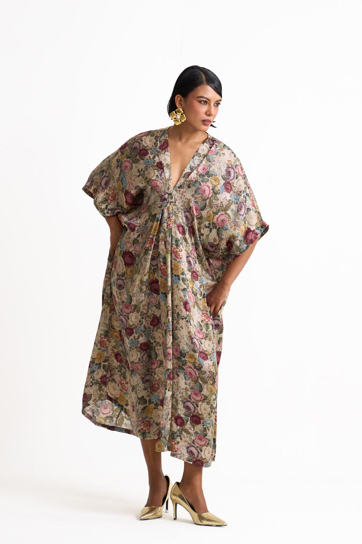 Vintage romance drape kaftan