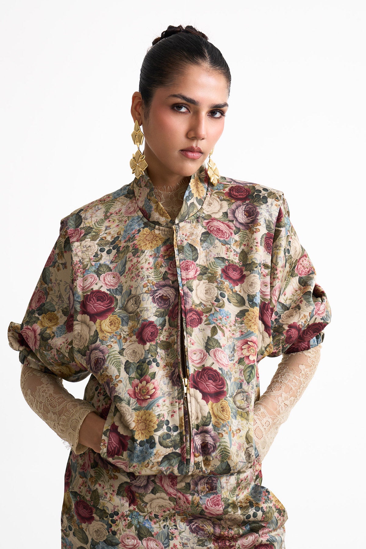 Vintage romance bomber