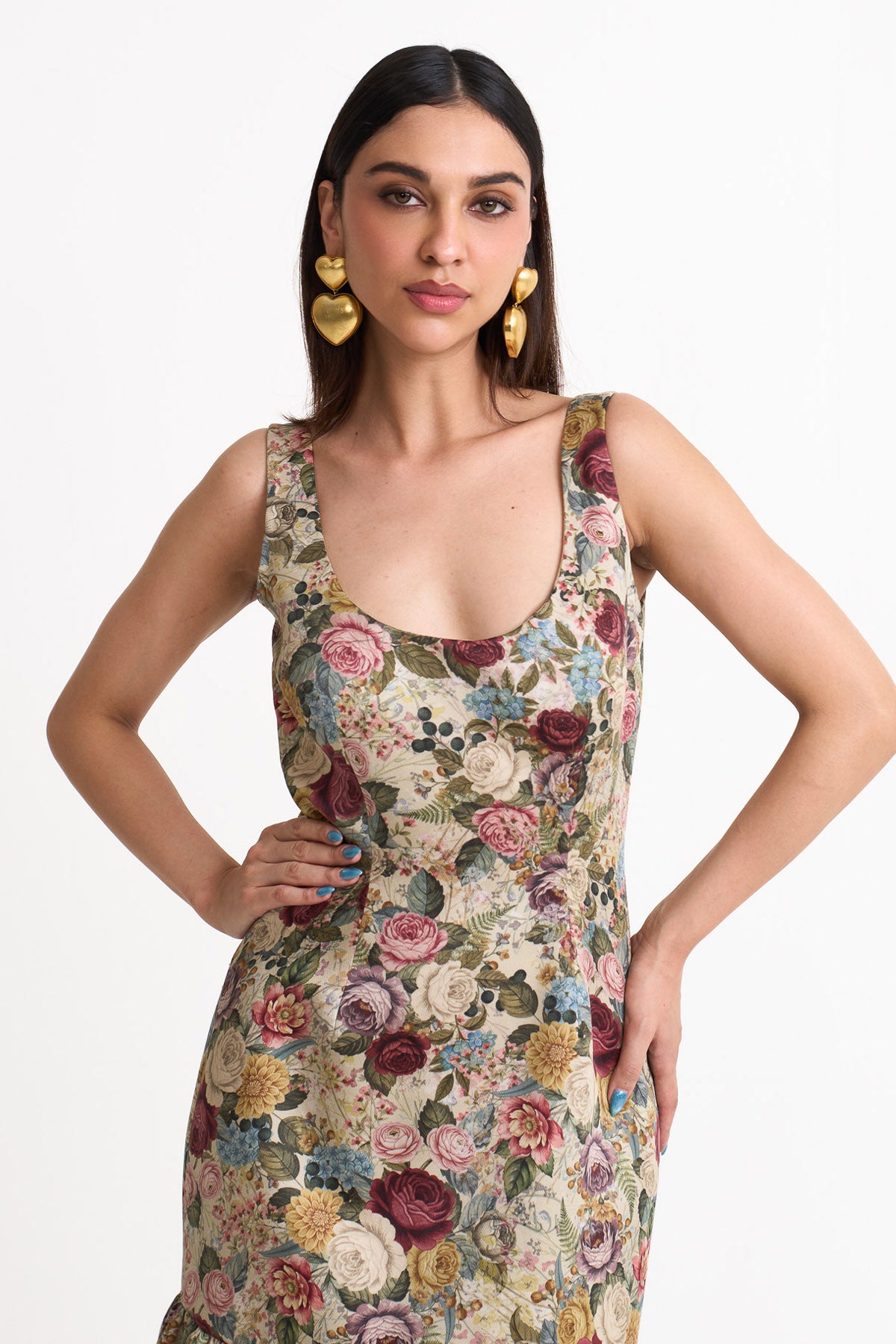 Vintage romance bodycon dress