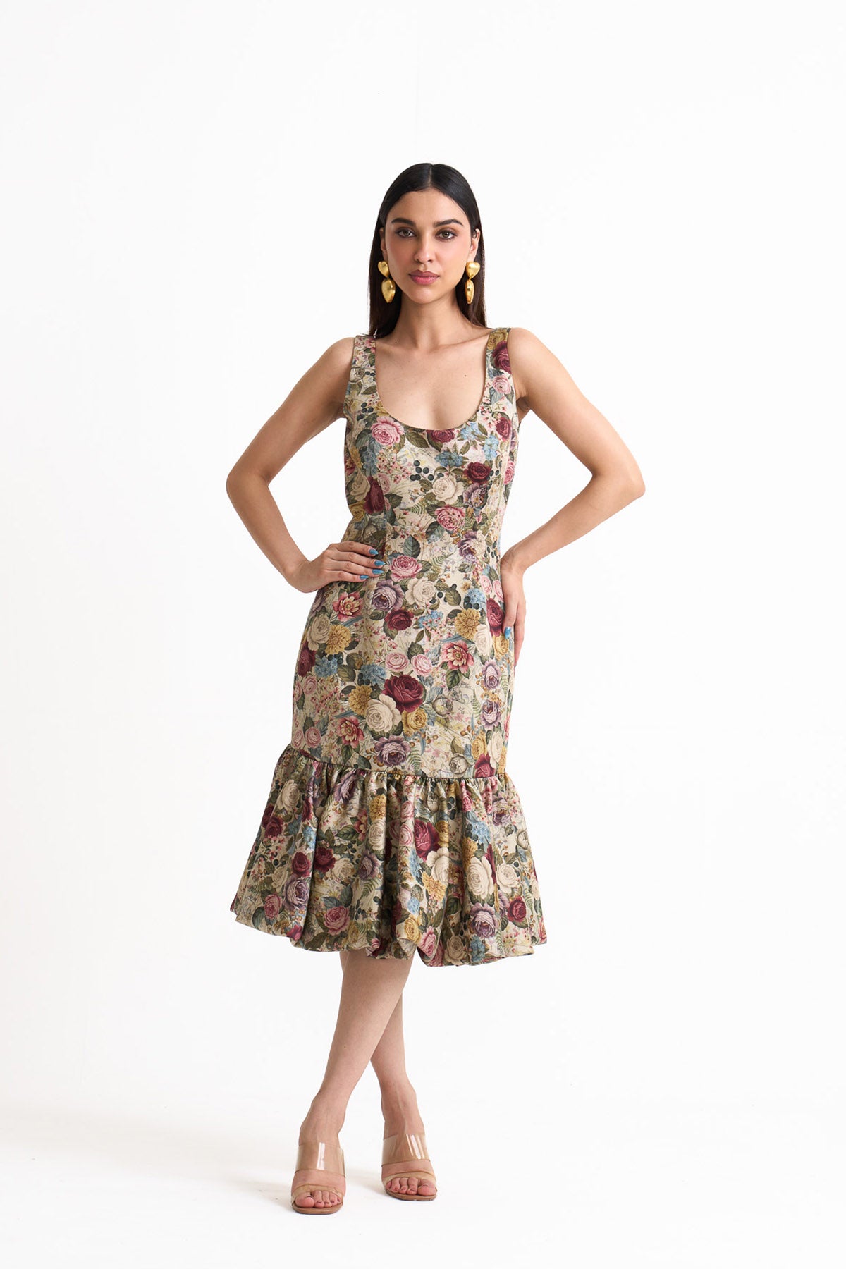 Vintage romance bodycon dress
