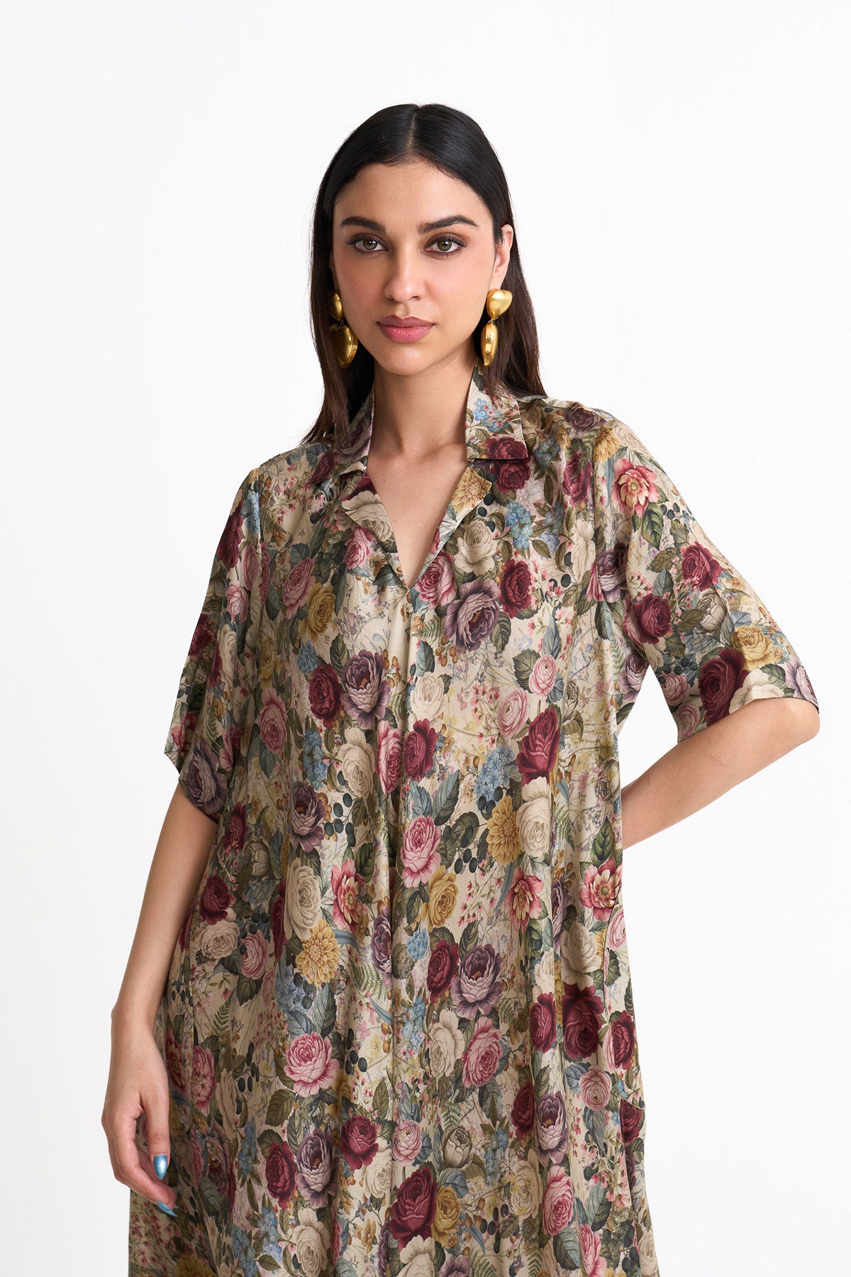 Vintage romance a-line patch pocket dress