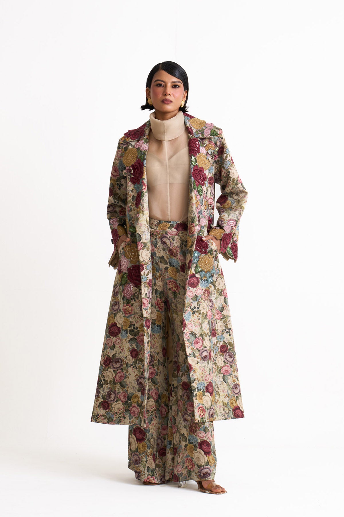 Vintage romance overcoat set