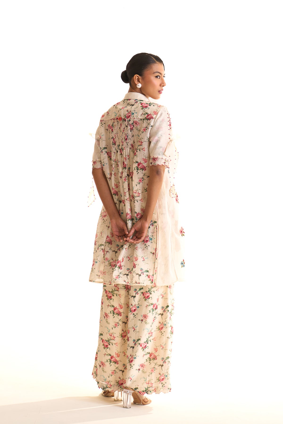 Chandni Smocking collar short set