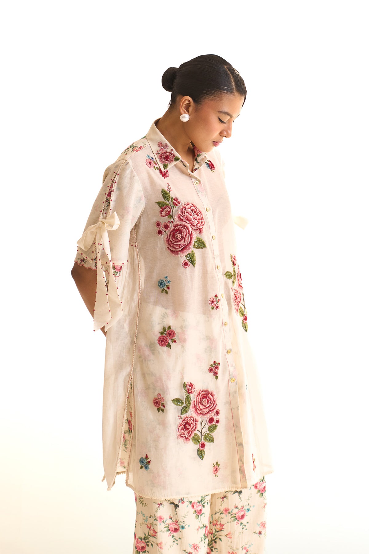 Chandni Smocking collar short set