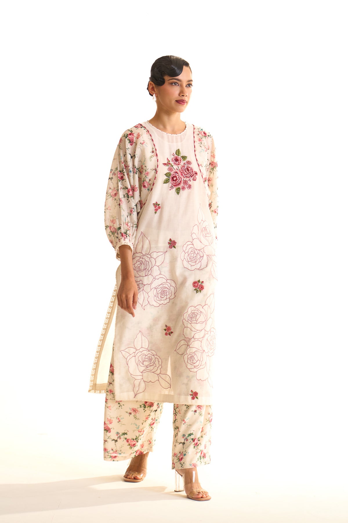 Chandni dori tunic with pants