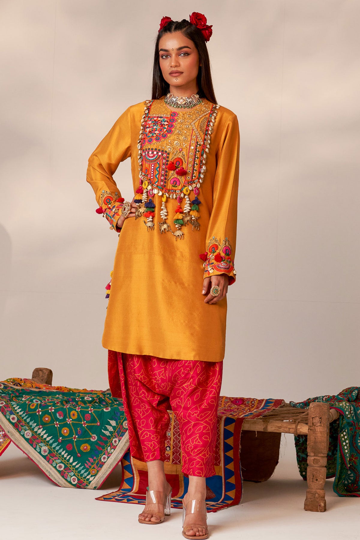 High low kurta set