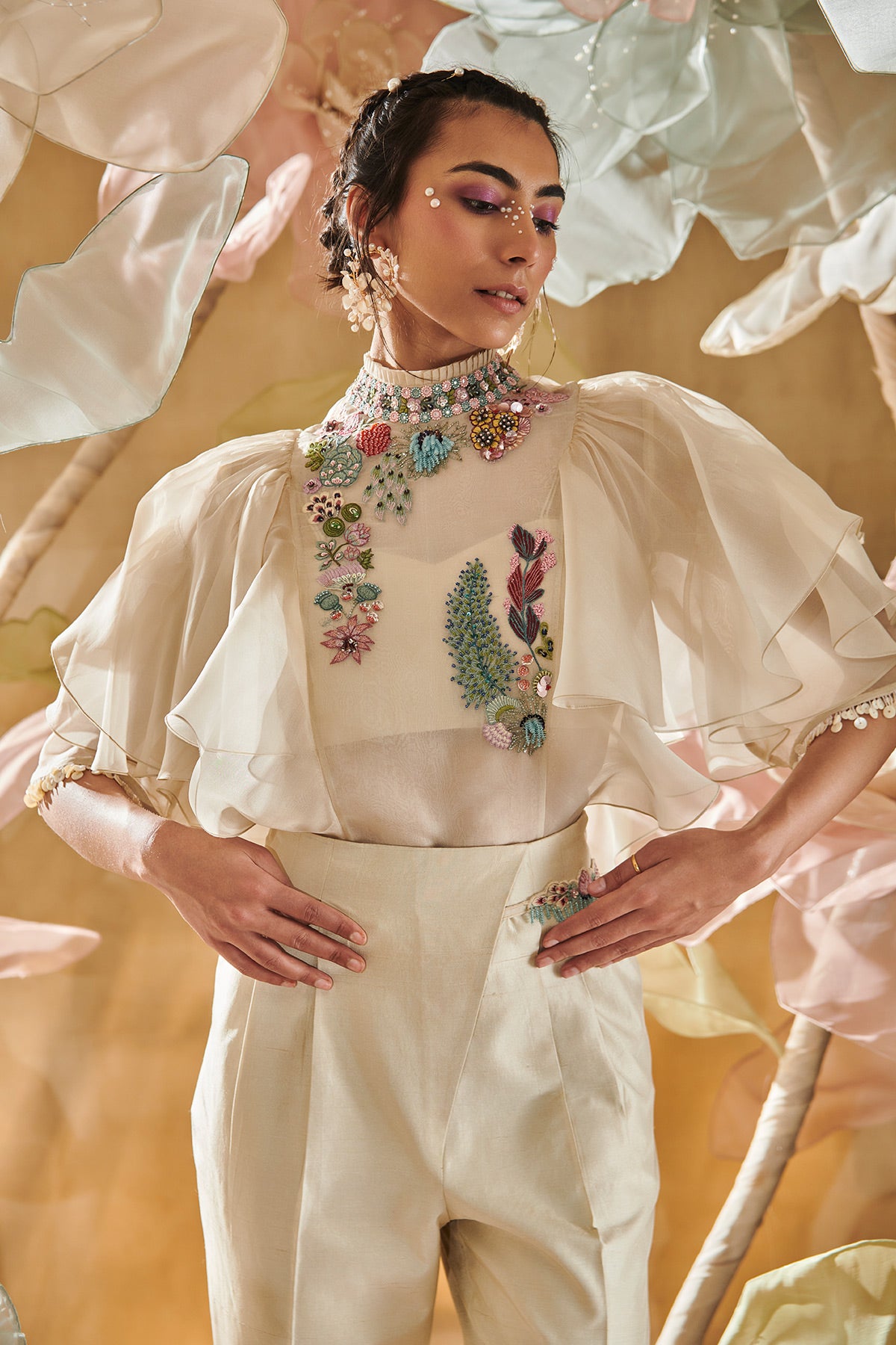 Frill Top And Trouser